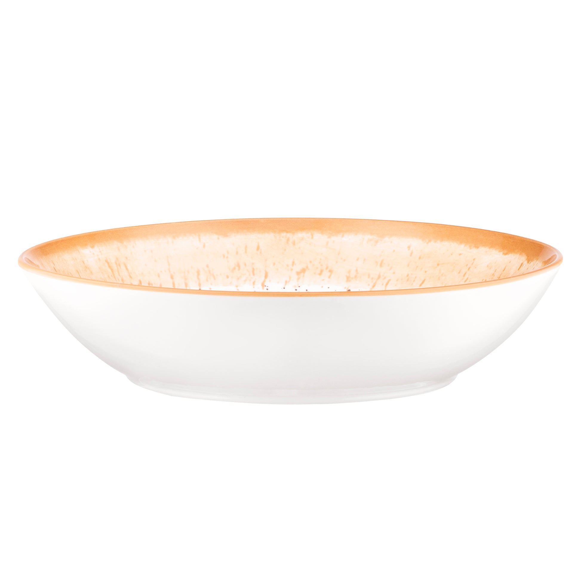 ARDESTO Soup plate  Siena, 790ml, 20cm, porcelain, white-yellow 767637177535