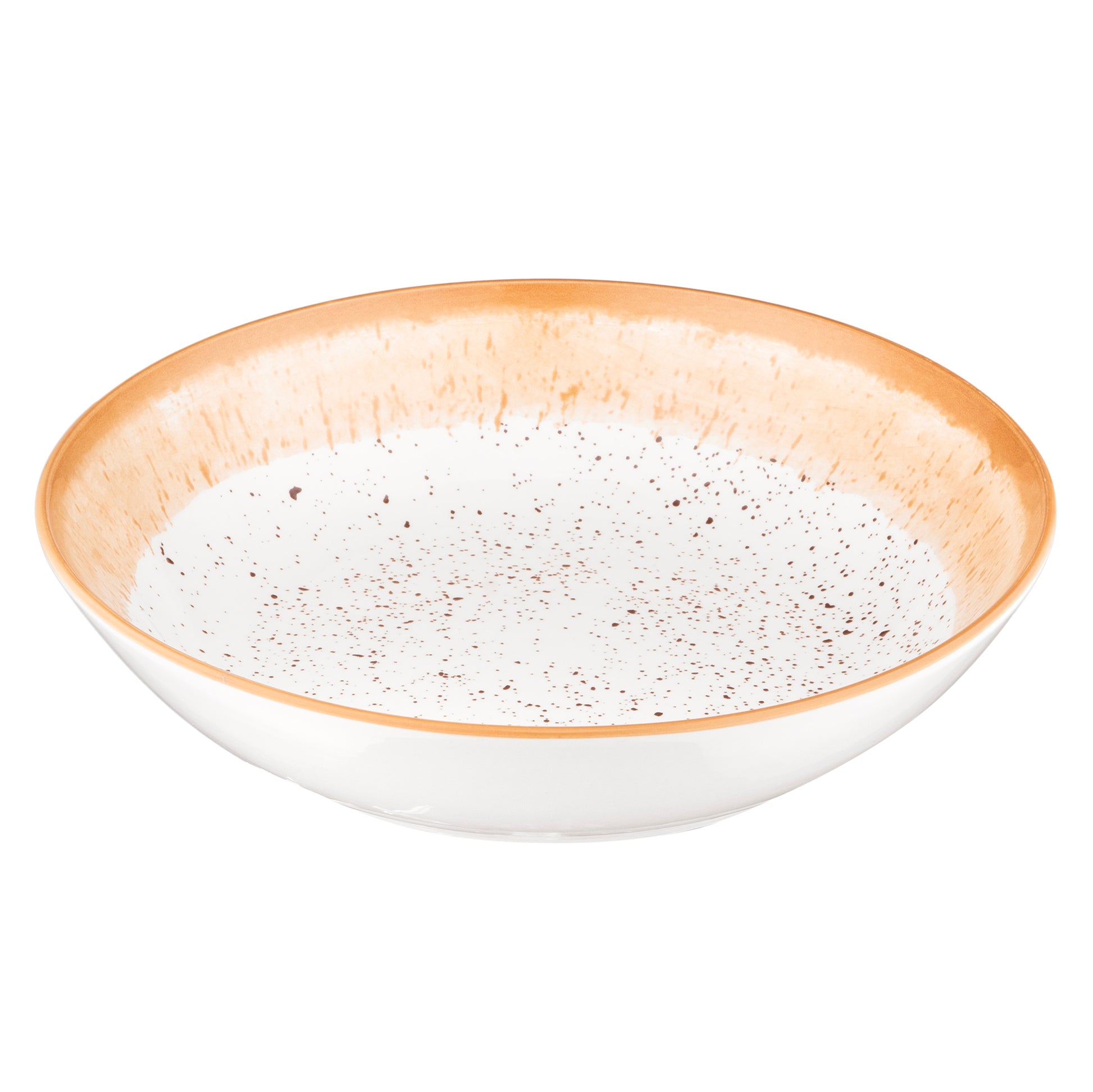 ARDESTO Soup plate  Siena, 790ml, 20cm, porcelain, white-yellow 767637177535