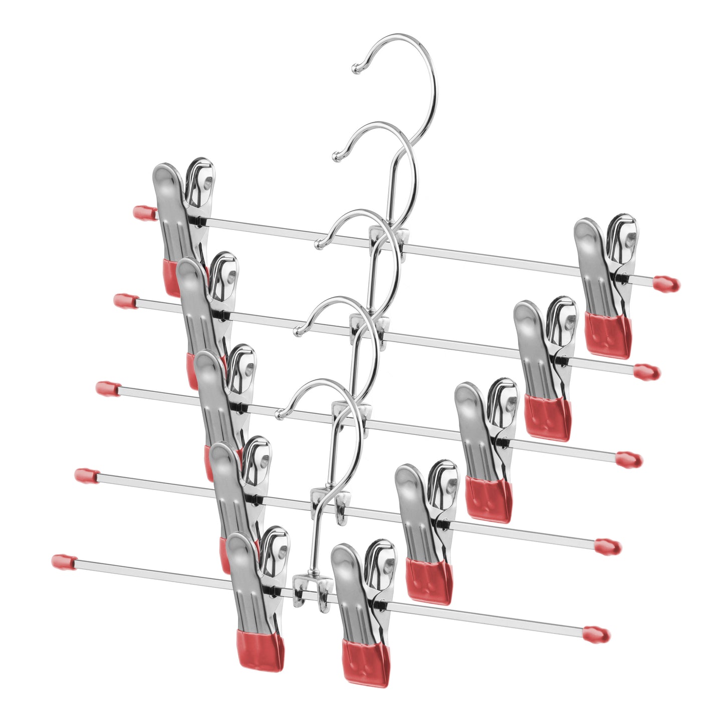 ARDESTO Hanger set 40.5cm, 5pcs, metal, PVC, red 767637178846
