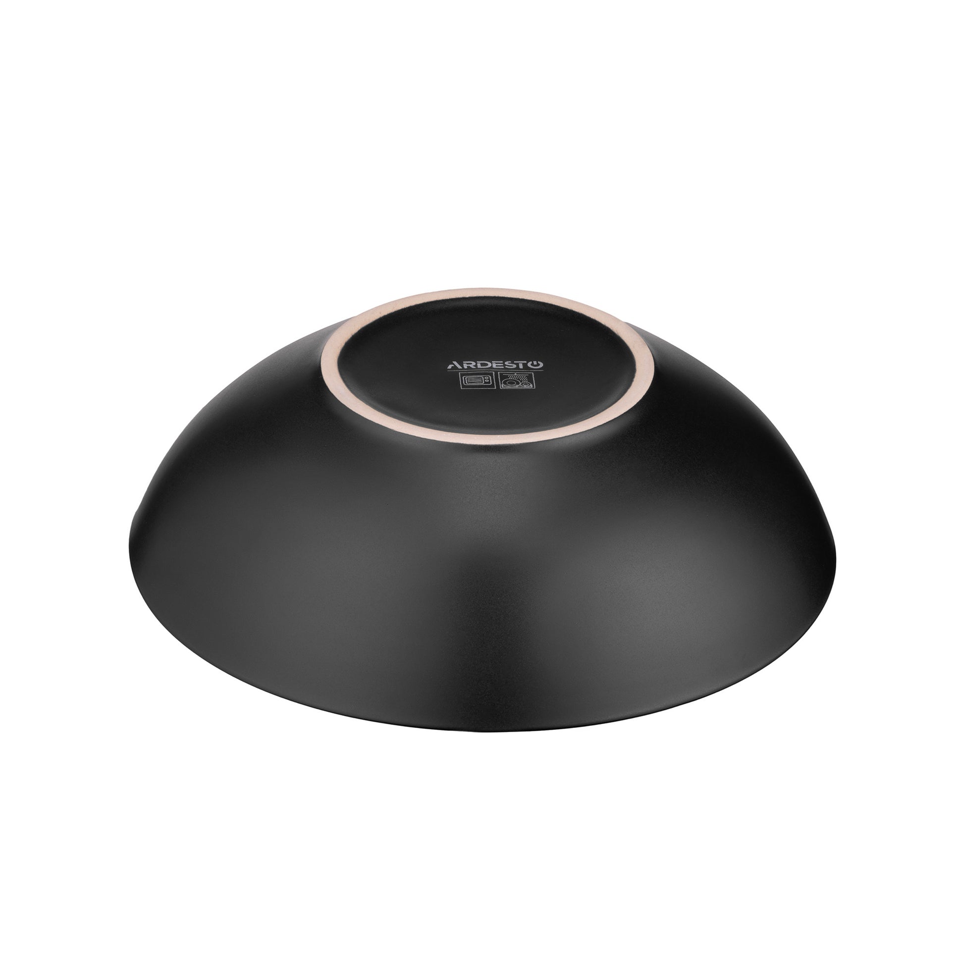 Ardesto Soup plate  Bolzano, 630ml, 18cm, ceramic, black-brown