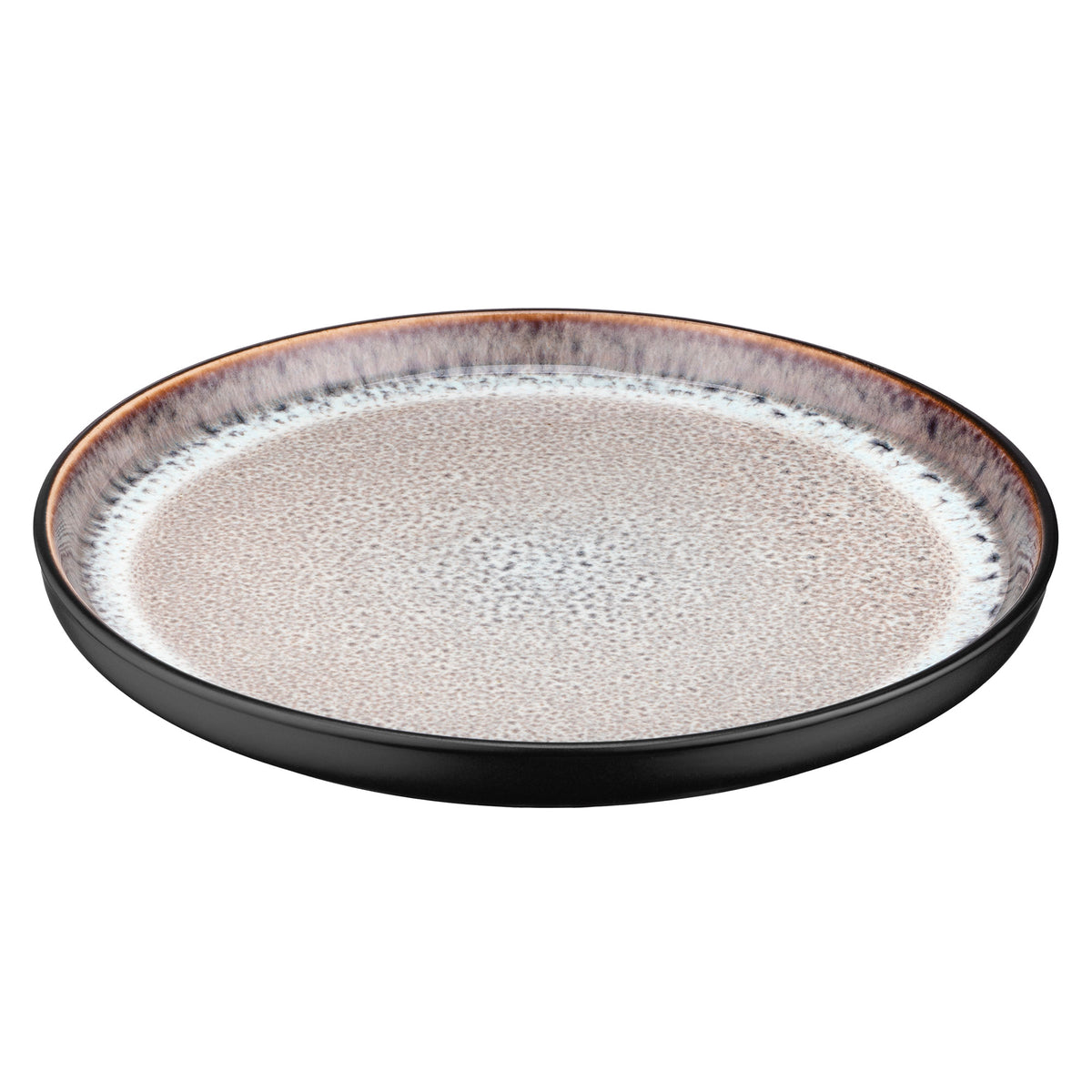 Ardesto Dessert plate Bolzano, 20.3cm, ceramic, black-brown