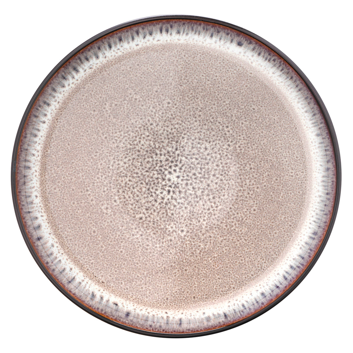 Ardesto Dinner plate Bolzano, 26.6cm, ceramic, black-brown