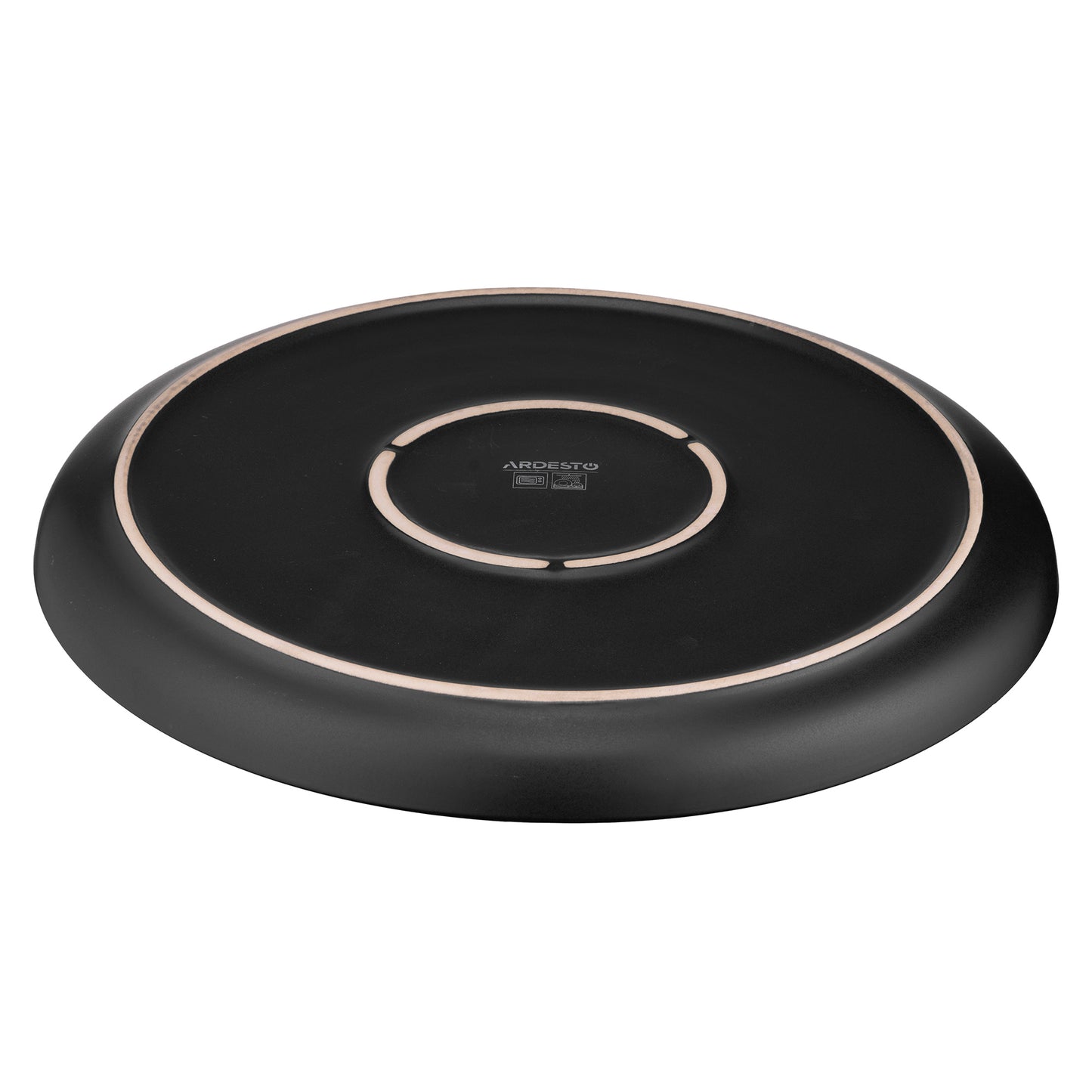 Ardesto Dinner plate Bolzano, 26.6cm, ceramic, black-brown