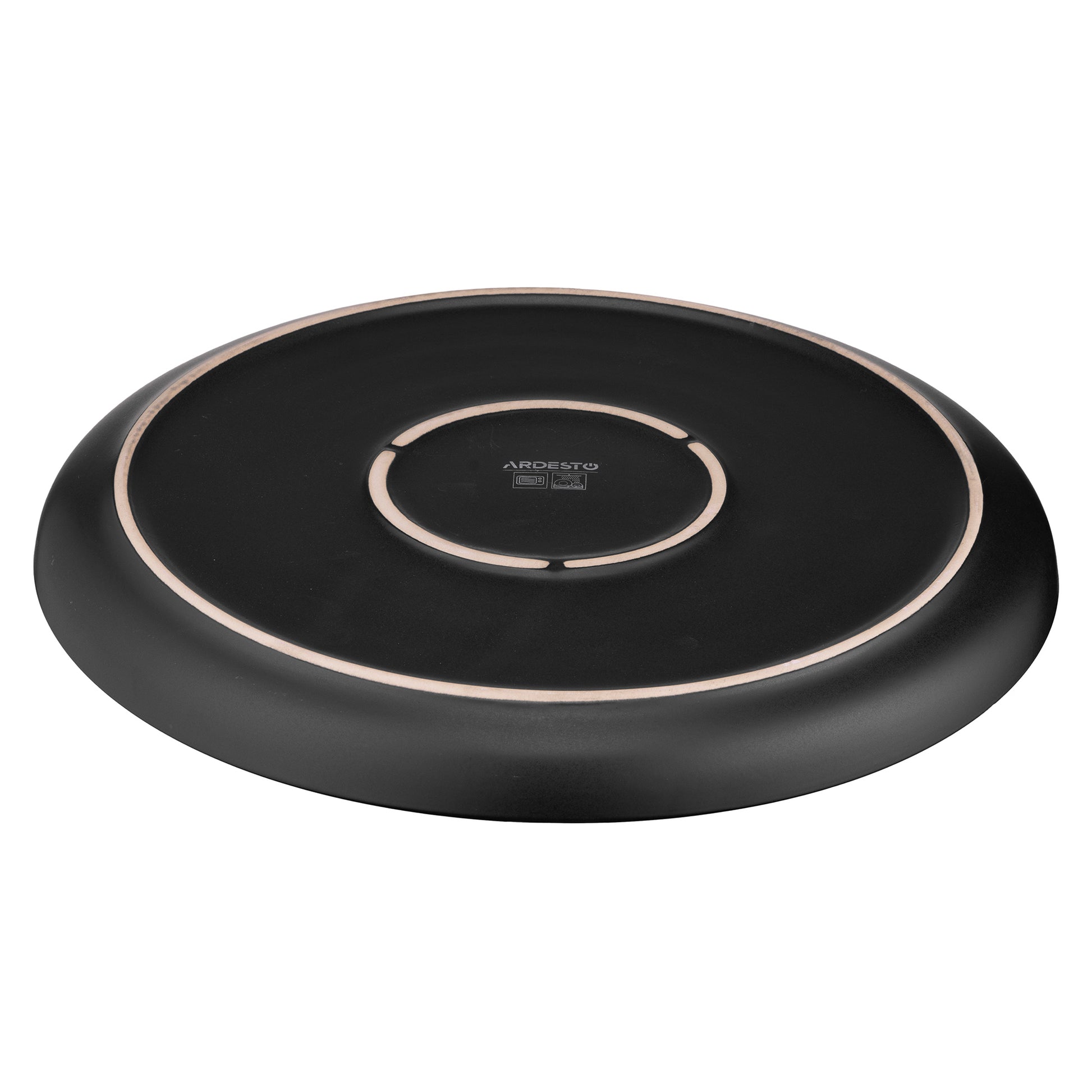 Ardesto Dinner plate Bolzano, 26.6cm, ceramic, black-brown