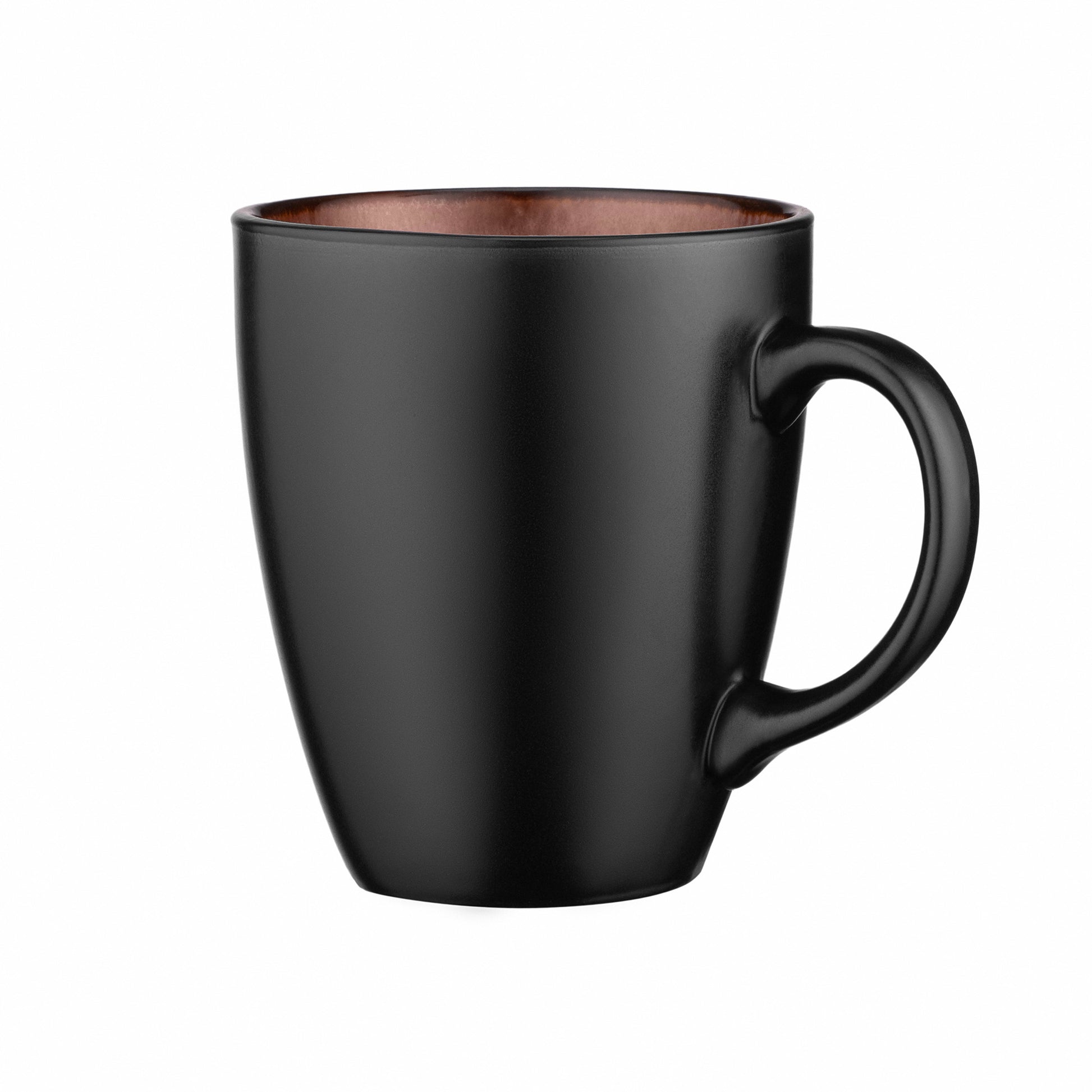Ardesto Mug Bolzano, 380ml, ceramic, black-brown