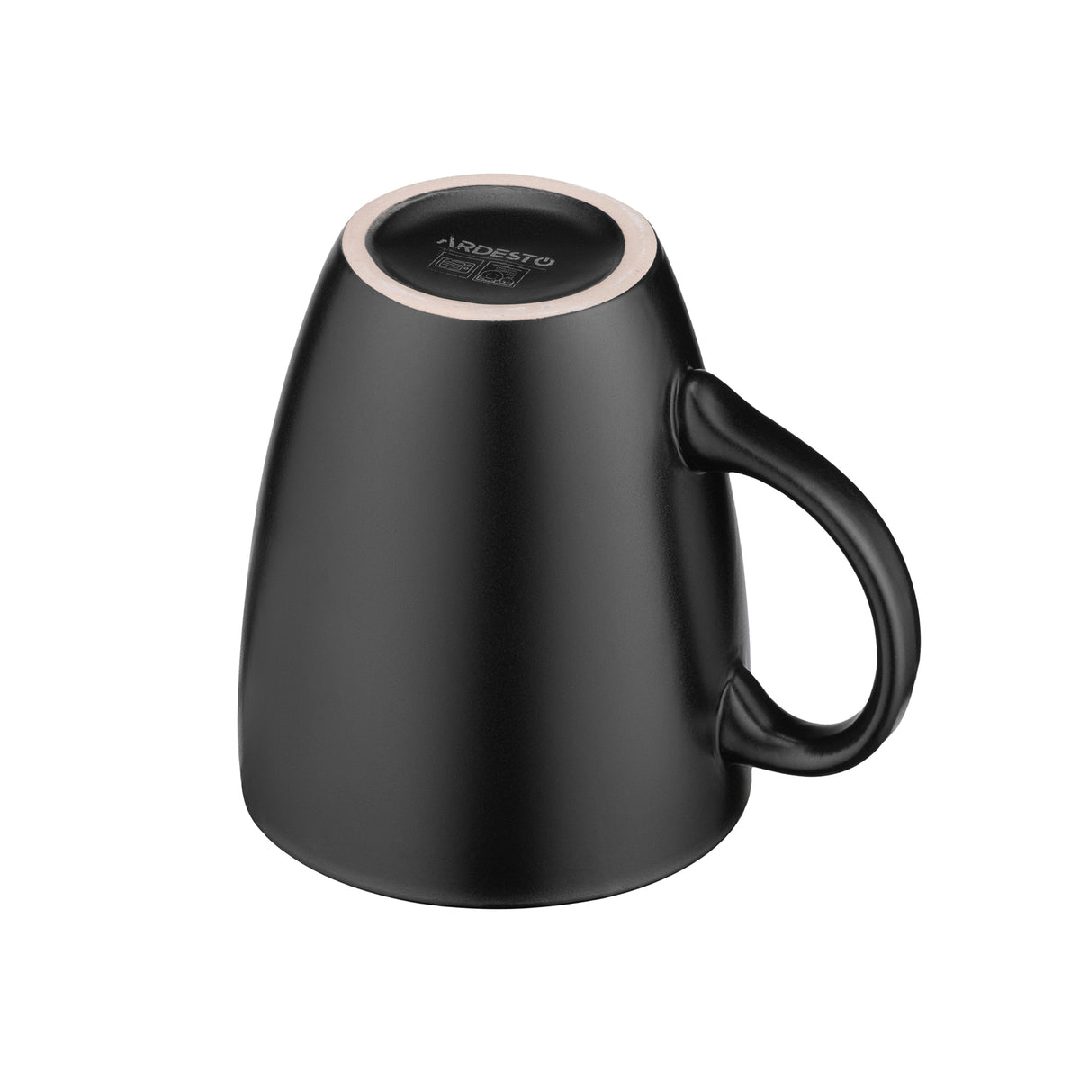 Ardesto Mug Bolzano, 380ml, ceramic, black-brown