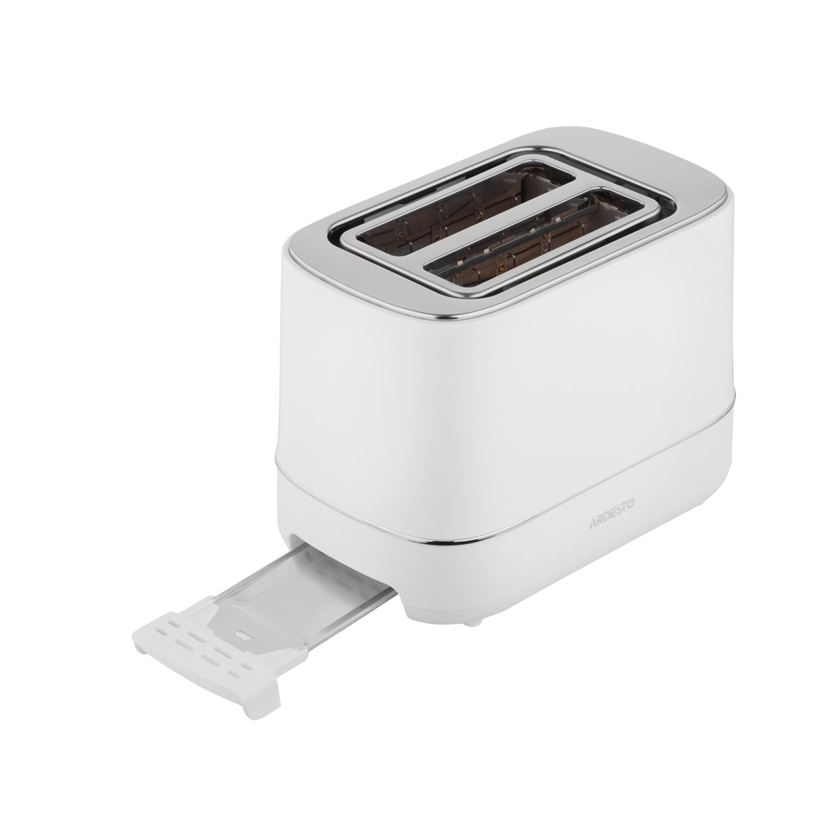 Ardesto toaster Timeless Elegance, 800W, plastic, 2 slots, white