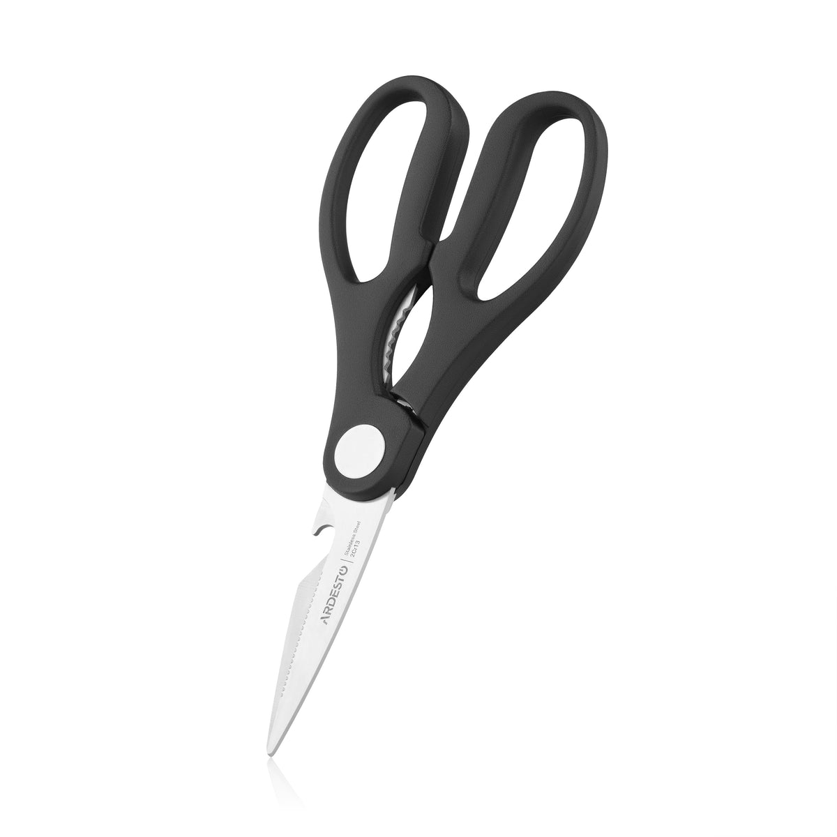 Knives set with block ARDESTO Gemini, 7pcs, stainless steel, plastic, black 767637177948