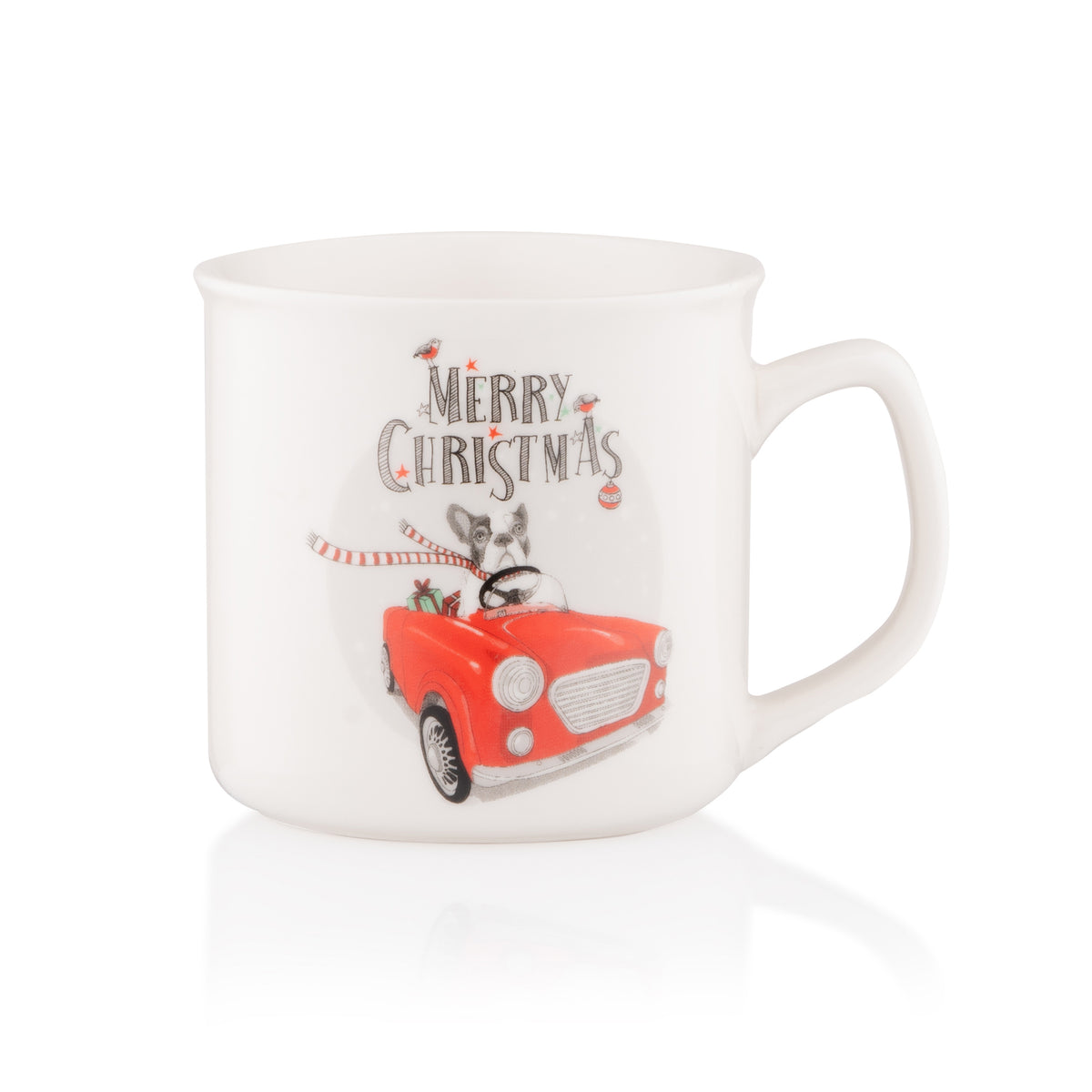 Ardesto Mug Merry Christmas, 360ml, porcelain, in assortment