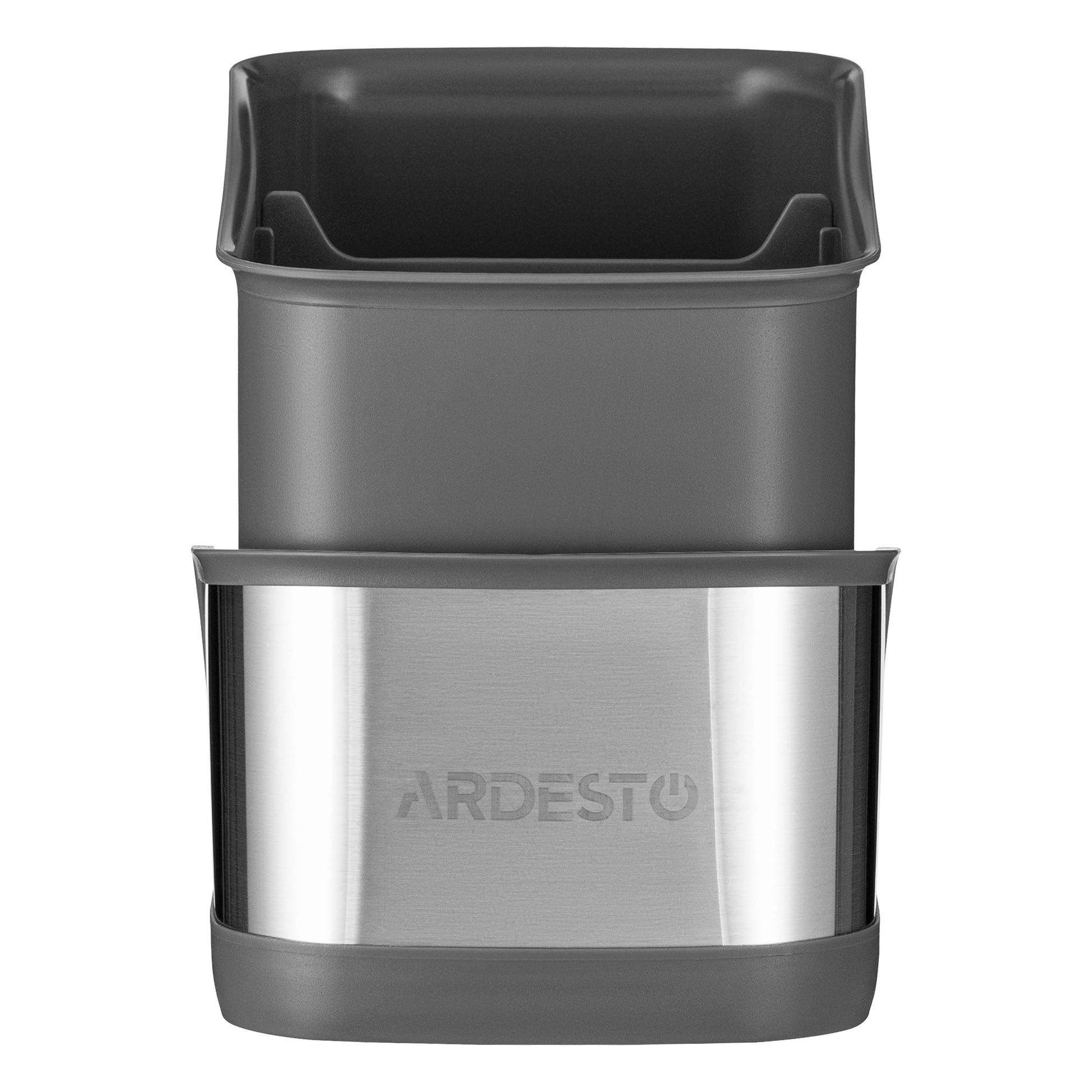 Ardesto Brush organizer Minimalism, 15x10x13.5cm, plastic, stainless steel, grey
