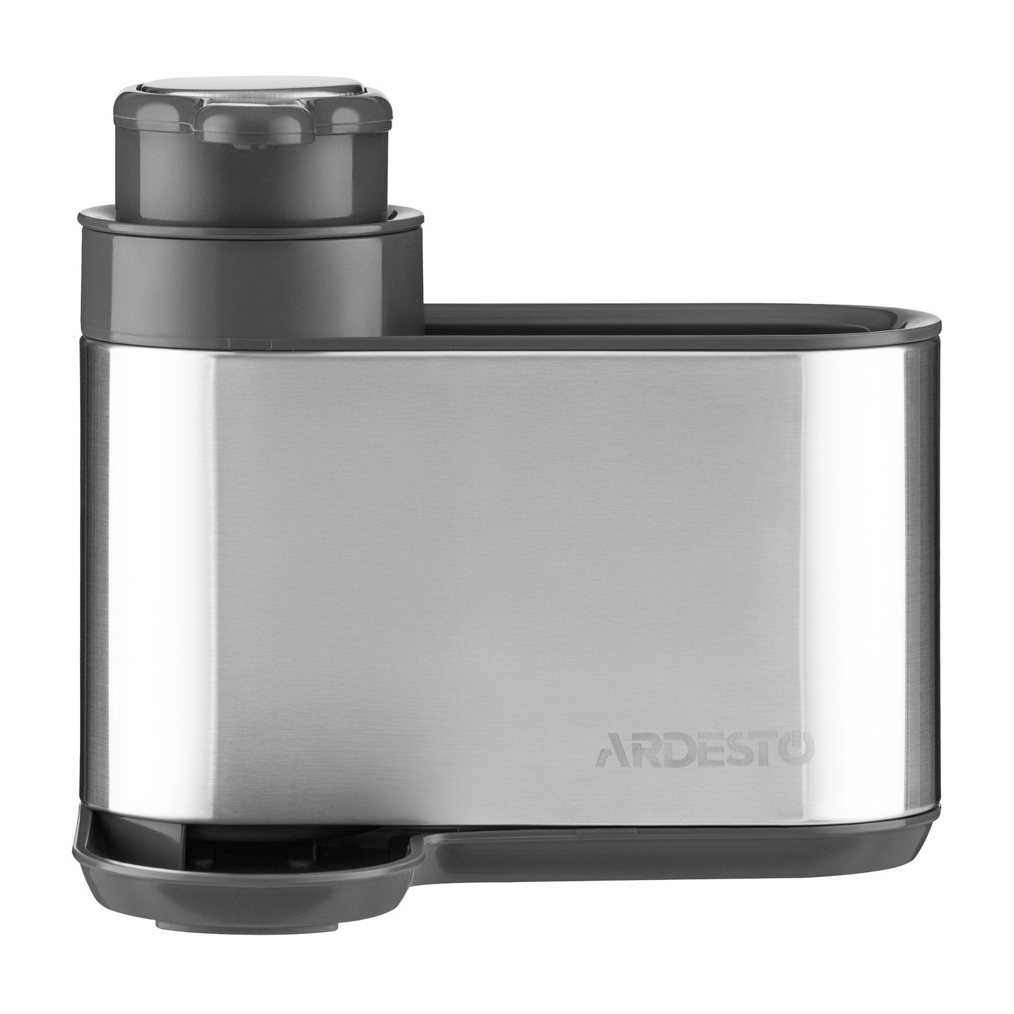 Ardesto Detergent organizer Minimalism, 8x12.7x16cm, plastic, stainless steel, grey