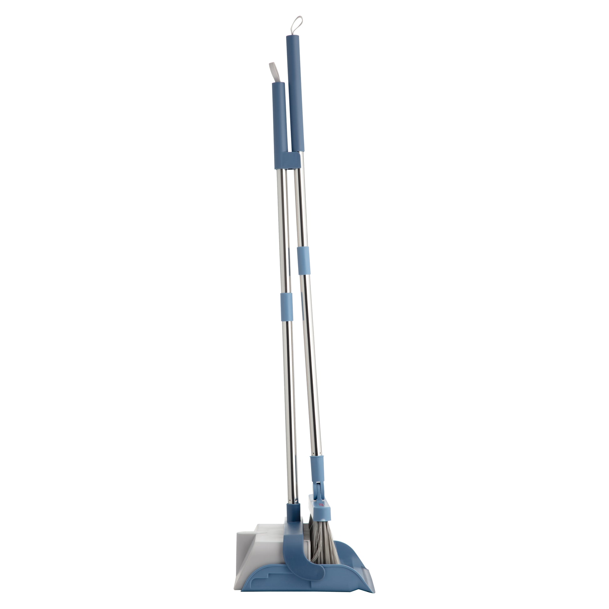 Ardesto Cleaning Set dustpan and brush with long handle 79.2cm, plastic, blue
