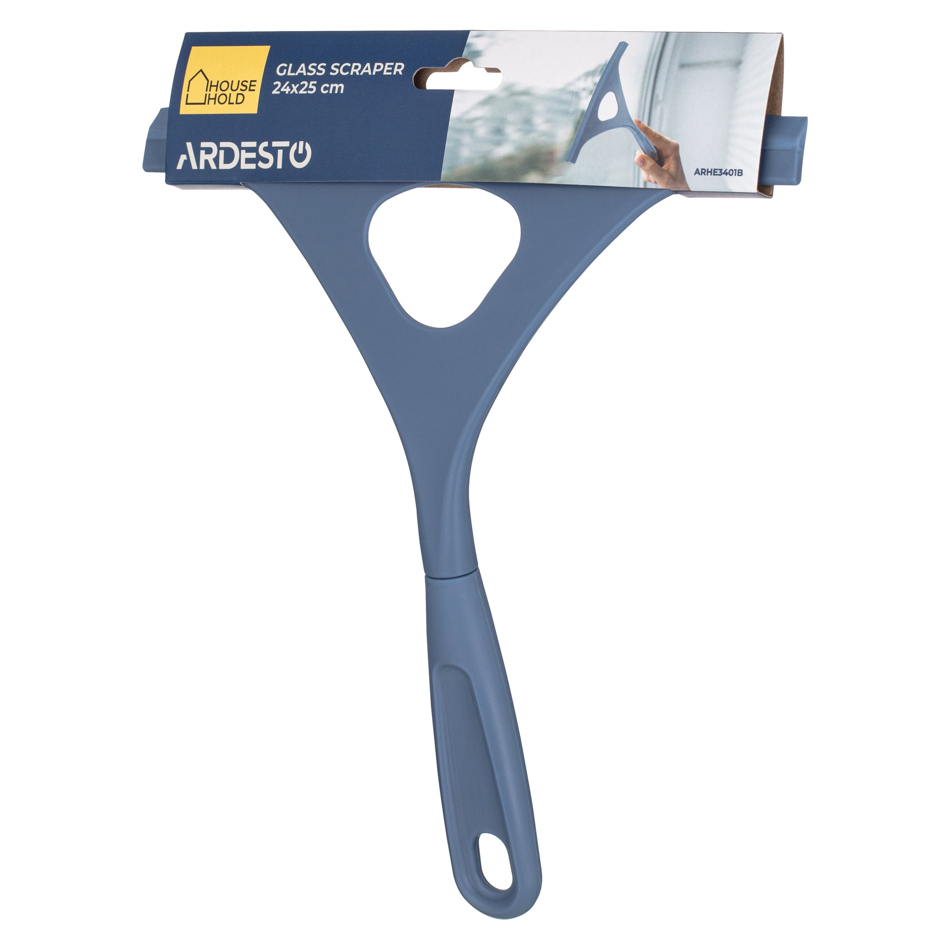 Ardesto Glass scraper 24x25cm, plastic, blue