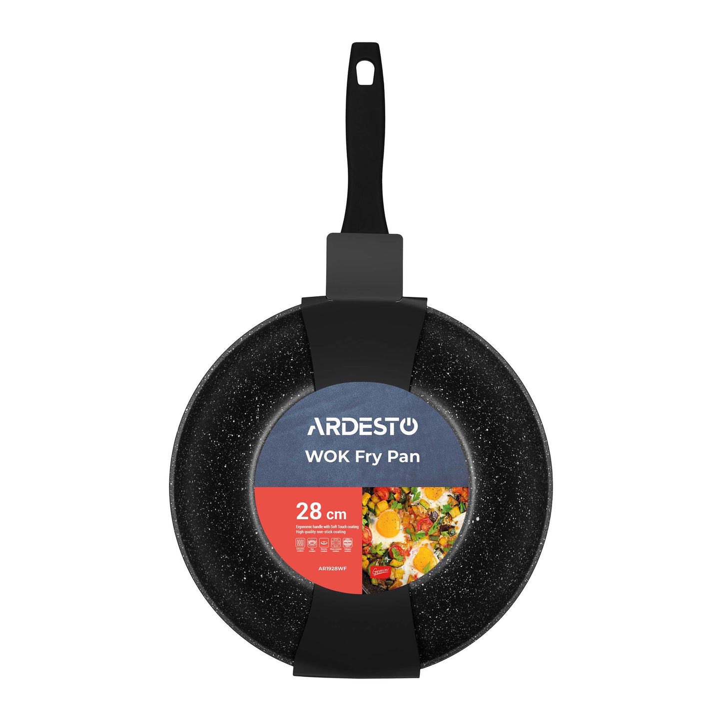 Ardesto Frying pan WOK Gemini Gourmet Anzio 28 cm, aluminum