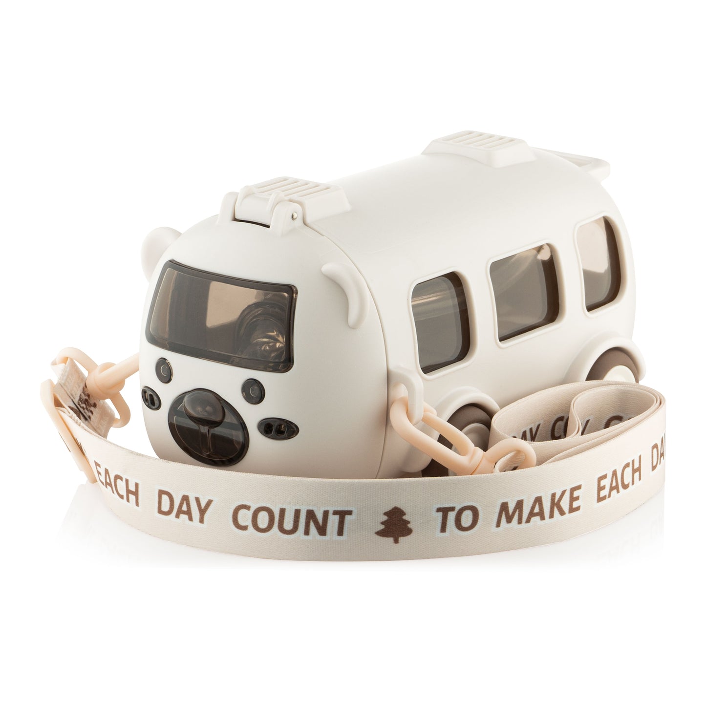 Ardesto Bottle Bear Bus 500ml, plastic, white