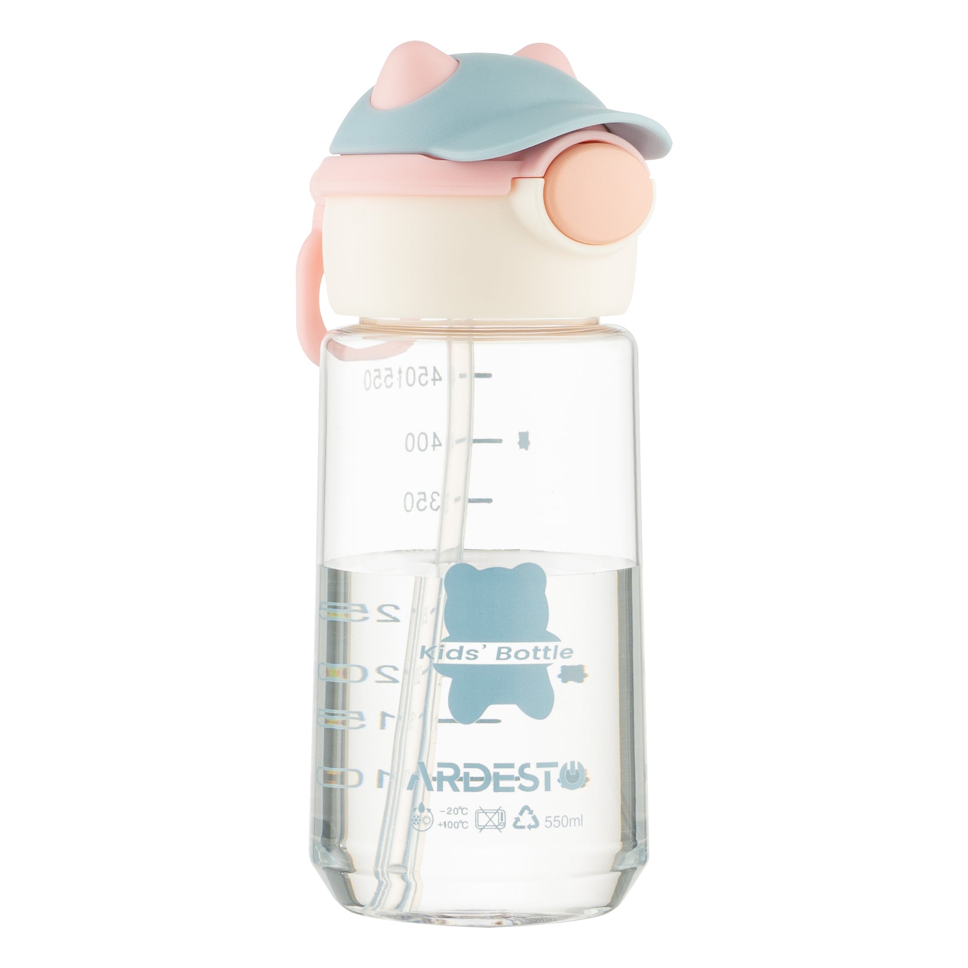 Ardesto Bottle Bear 550ml, plastic, pink