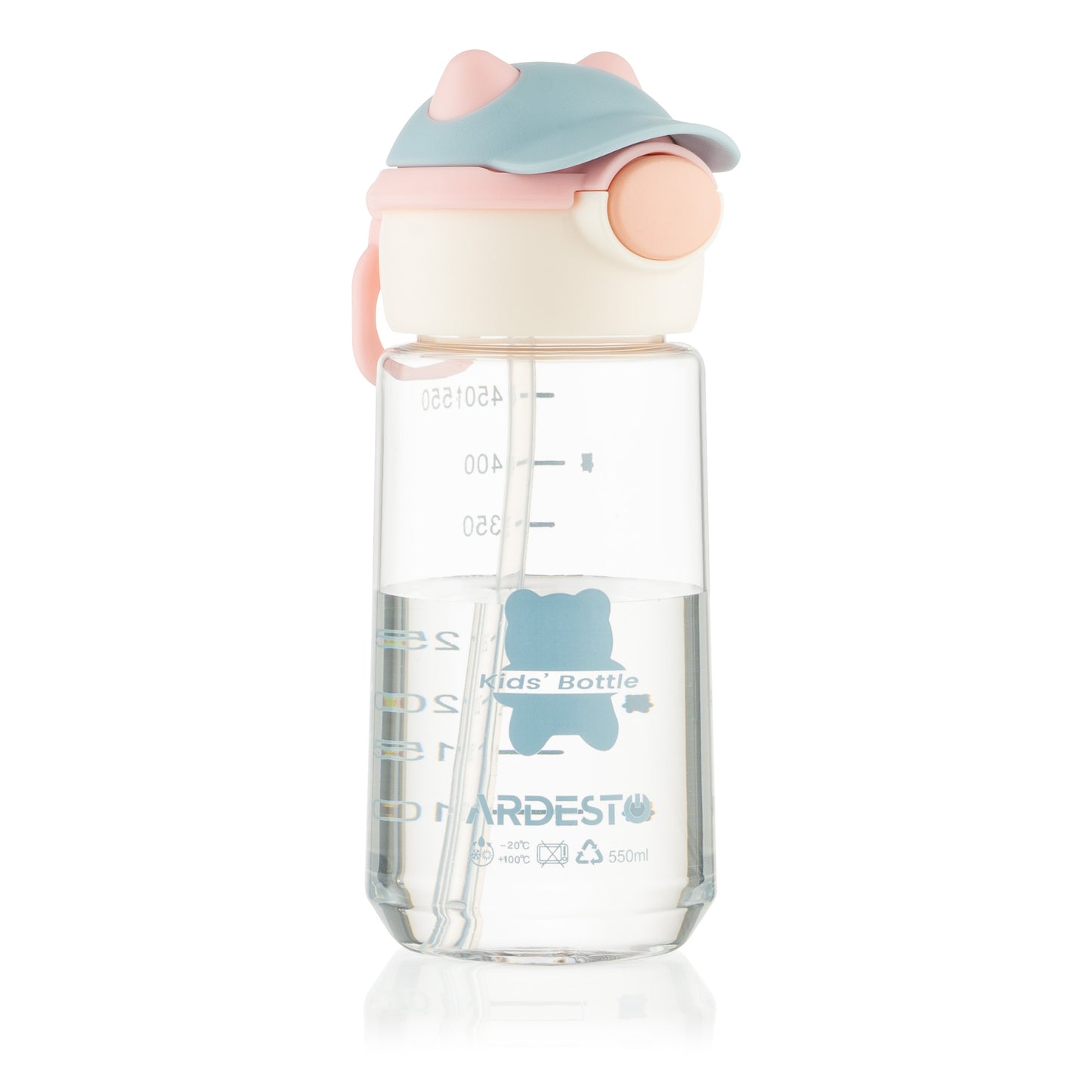 Ardesto Bottle Bear 550ml, plastic, pink