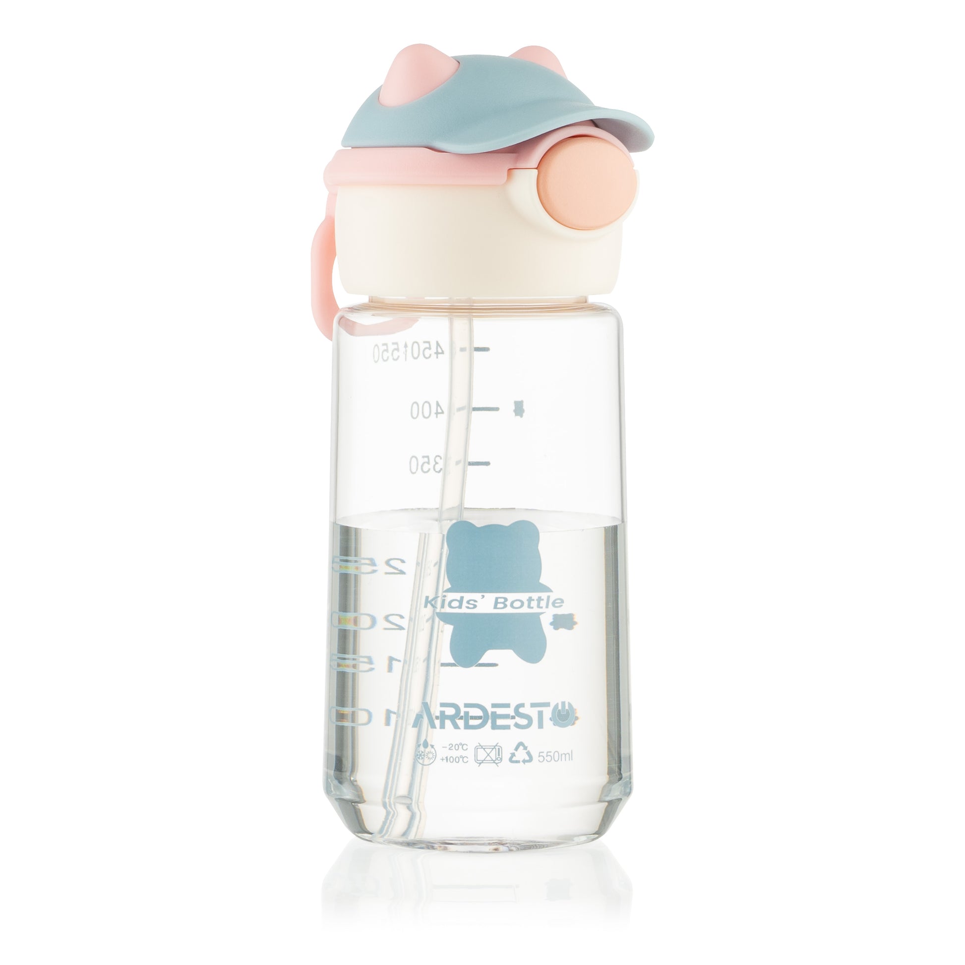 Ardesto Bottle Bear 550ml, plastic, pink