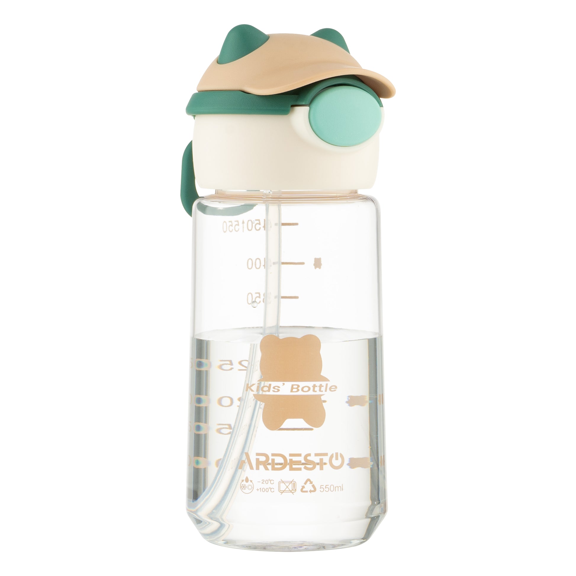 Ardesto Bottle Bear 550ml, plastic, green