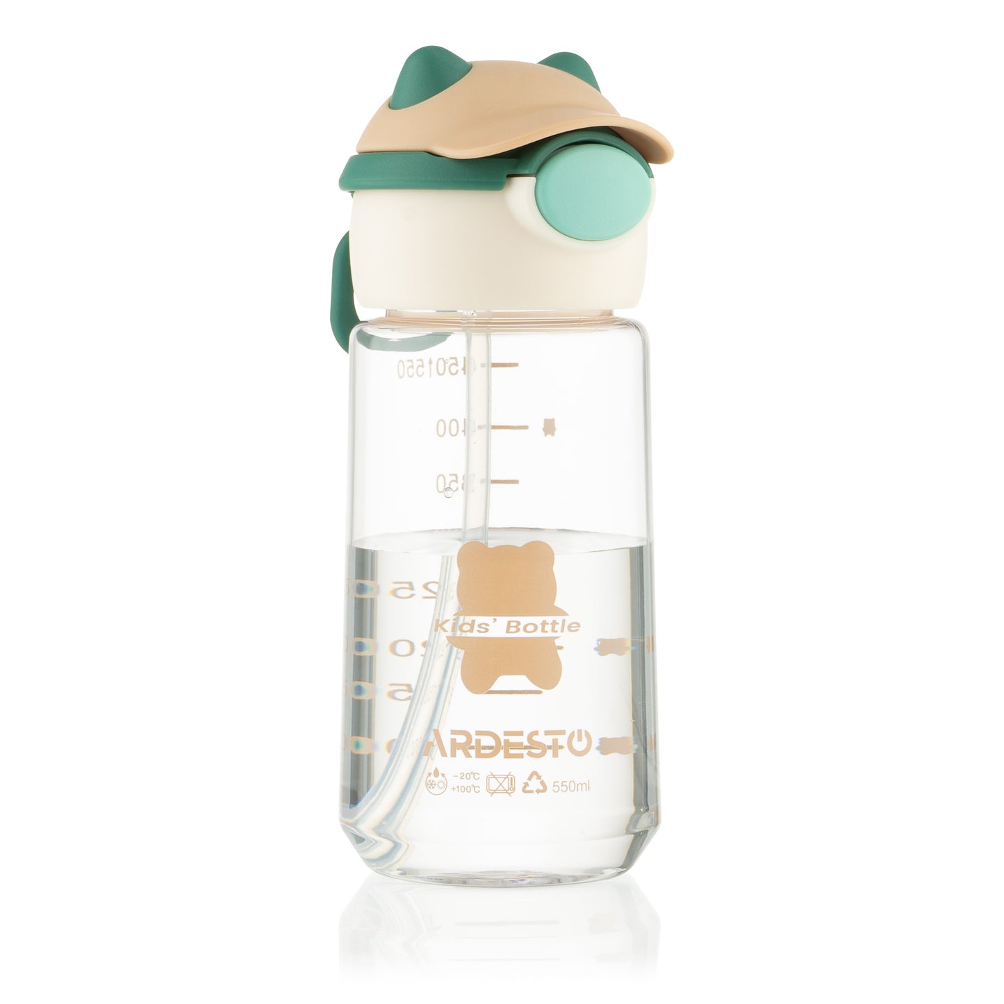 Ardesto Bottle Bear 550ml, plastic, green
