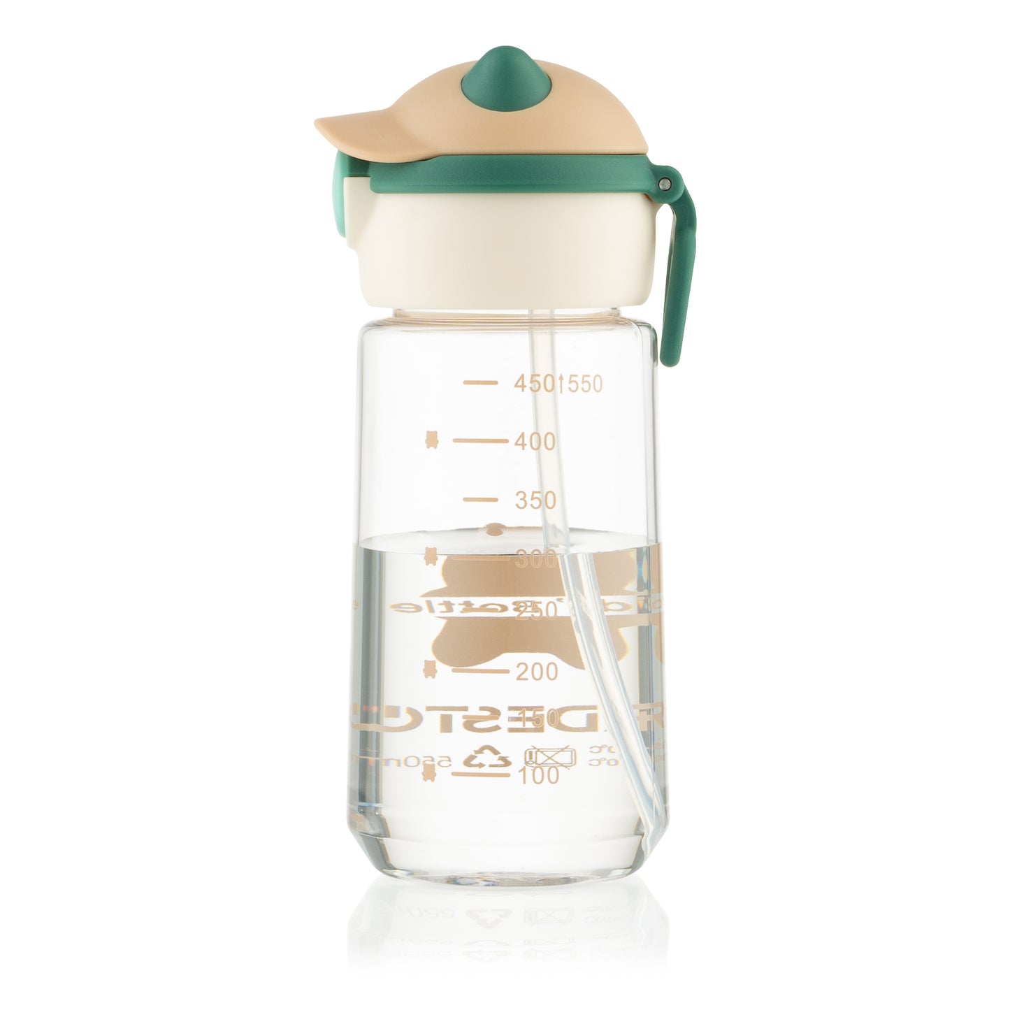 Ardesto Bottle Bear 550ml, plastic, green