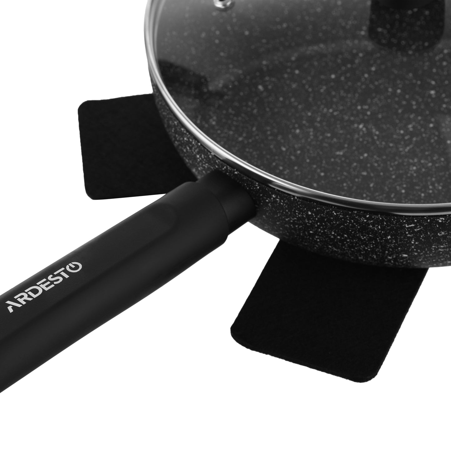 Ardesto Fry pan Black Mars Sparkle, 28cm, aluminium, black