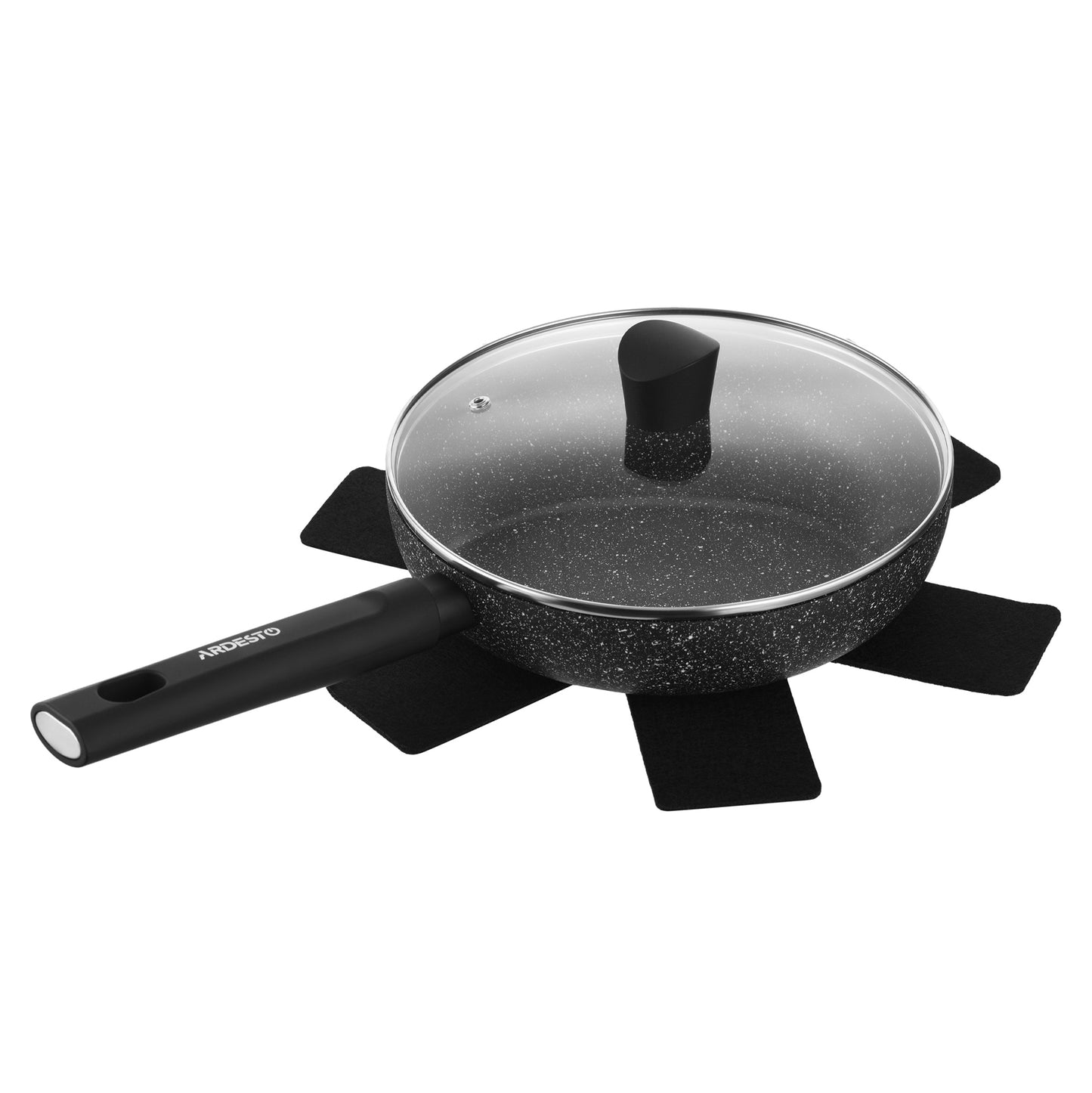 Ardesto Fry pan Black Mars Sparkle, 28cm, aluminium, black
