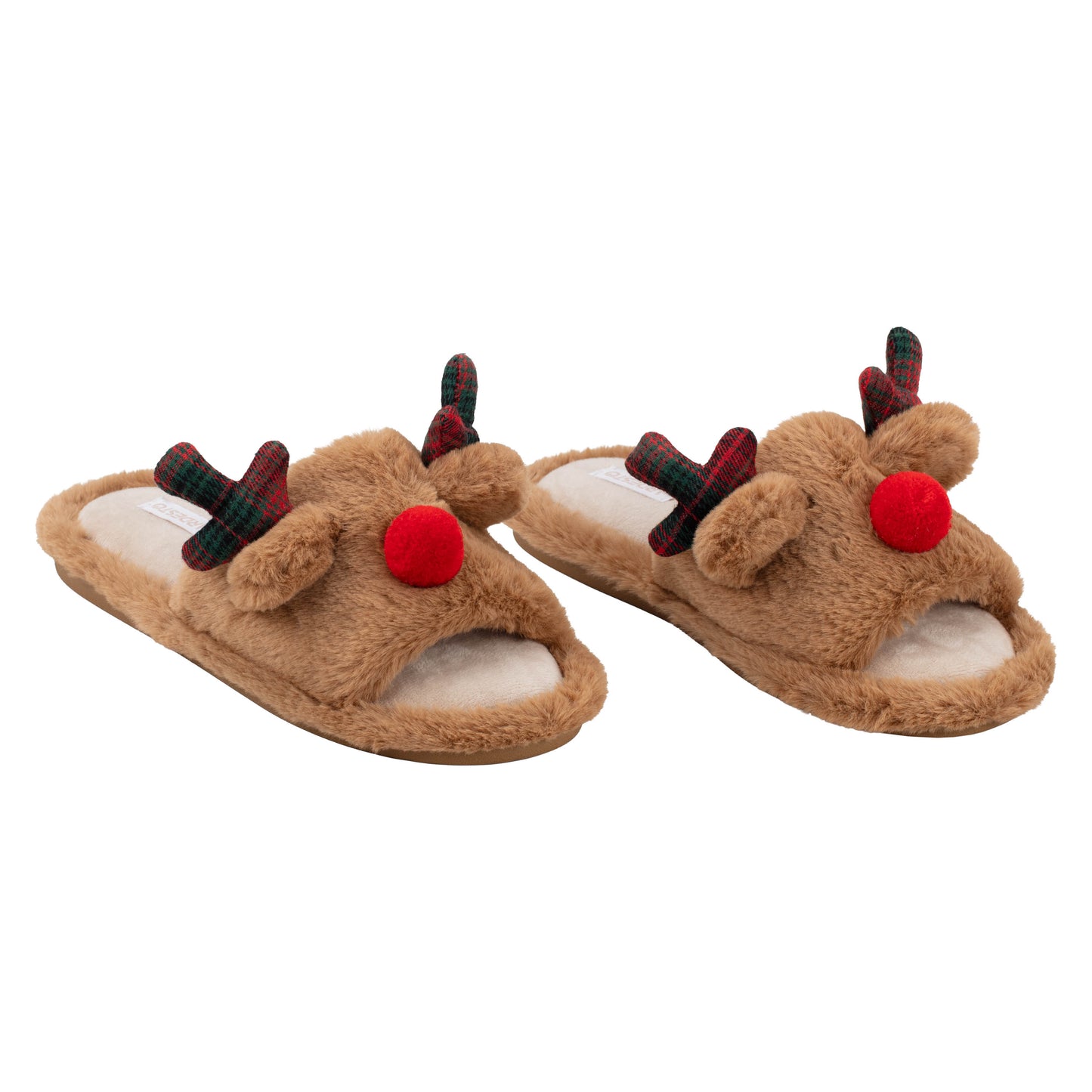 Ardesto Home shoes Christmas 36/37 size, 100% polyester, sole 100% rubber, brown
