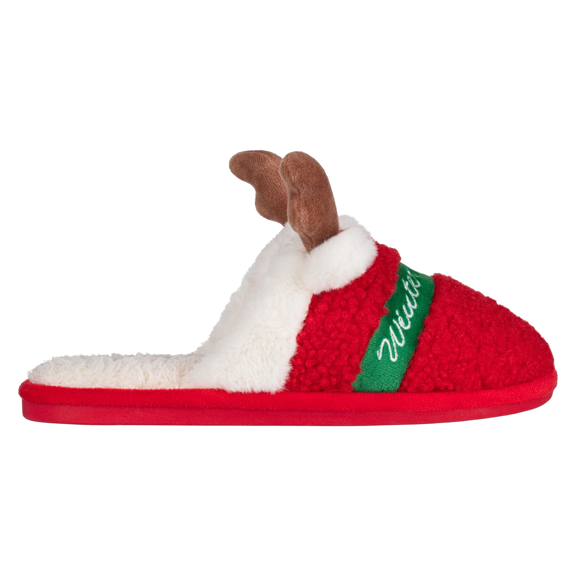 Ardesto Home shoes Christmas 36/37 size, 100% polyester, sole 100% rubber, red