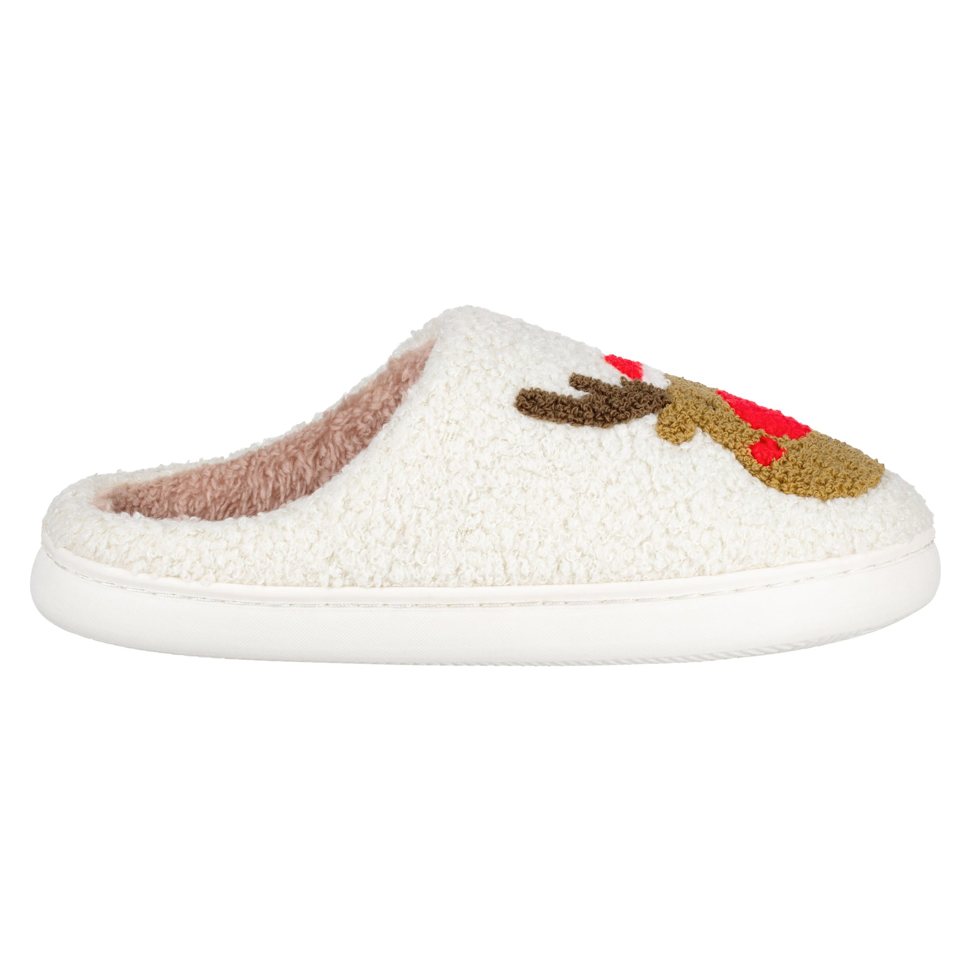 Ardesto Home shoes Christmas 36/37 size, 100% polyester, sole 100% rubber, white
