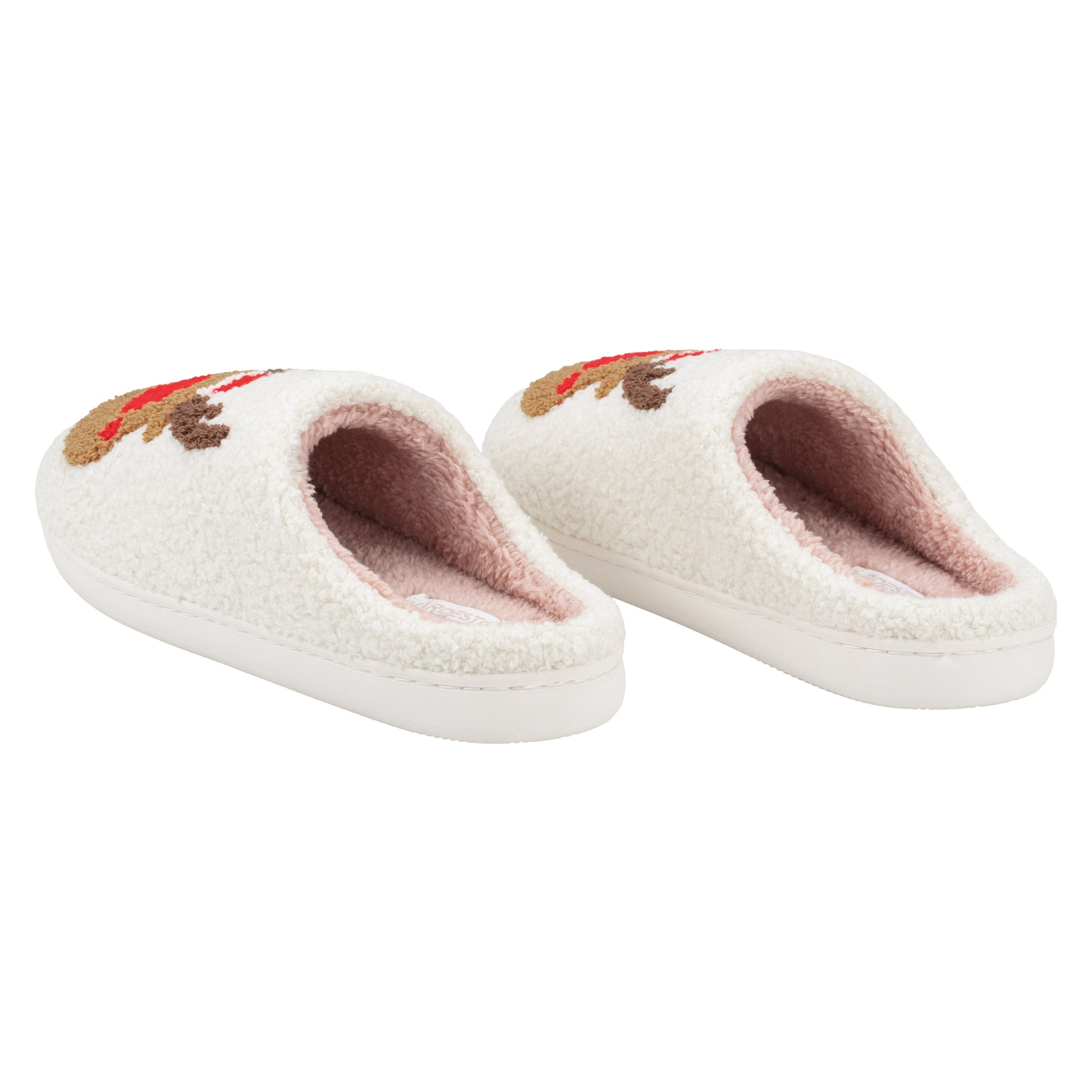 Ardesto Home shoes Christmas 36/37 size, 100% polyester, sole 100% rubber, white