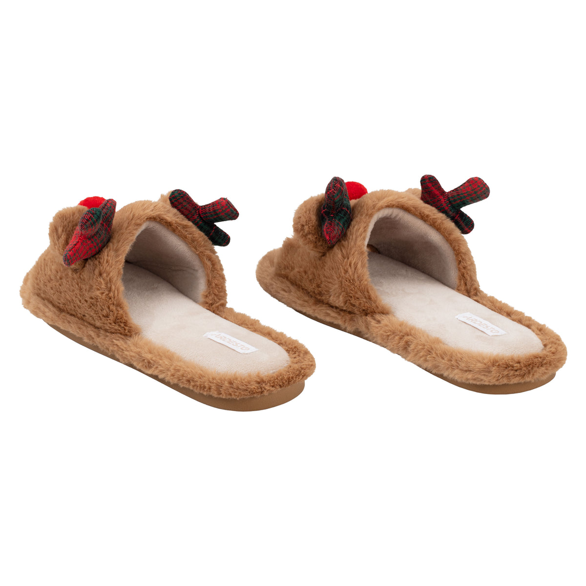 Ardesto Home shoes Christmas 38/39 size, 100% polyester, sole 100% rubber, brown