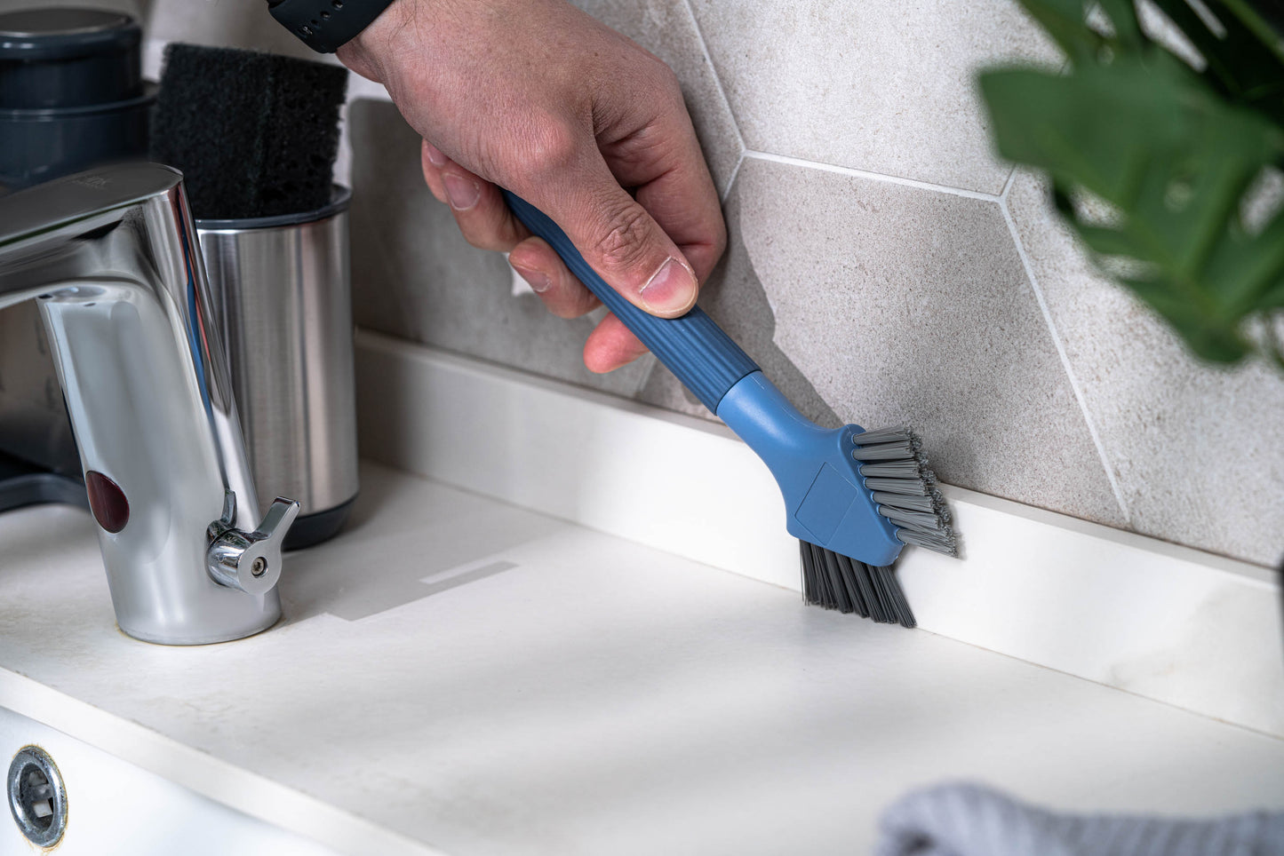 Ardesto Washing brush 2 in 1 21x8.5x2.2cm, plastic, blue