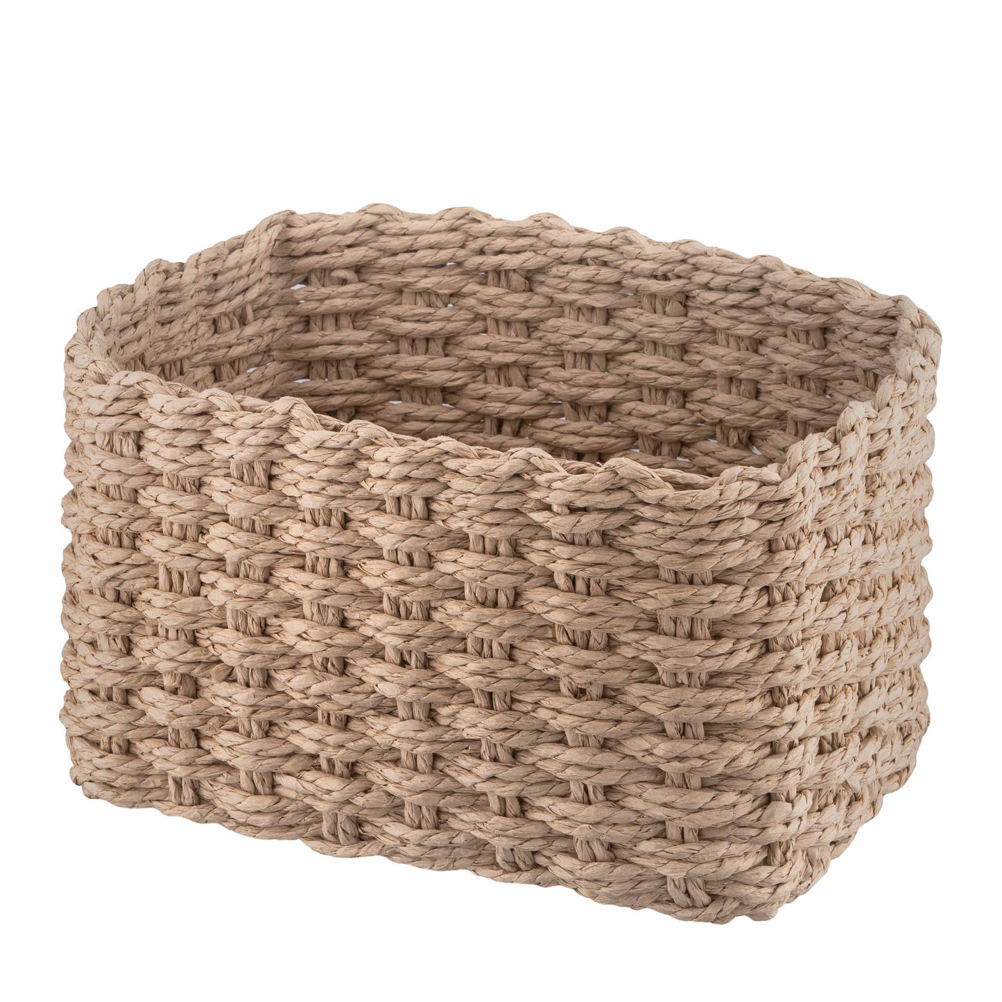 ARDESTO Set of wicker storage baskets Prestigio (3.3/2.2/1.4l), 3 items, paper twine, beige 767637180559