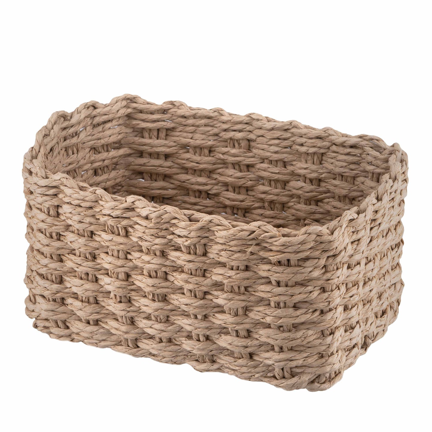 ARDESTO Set of wicker storage baskets Prestigio (3.3/2.2/1.4l), 3 items, paper twine, beige 767637180559