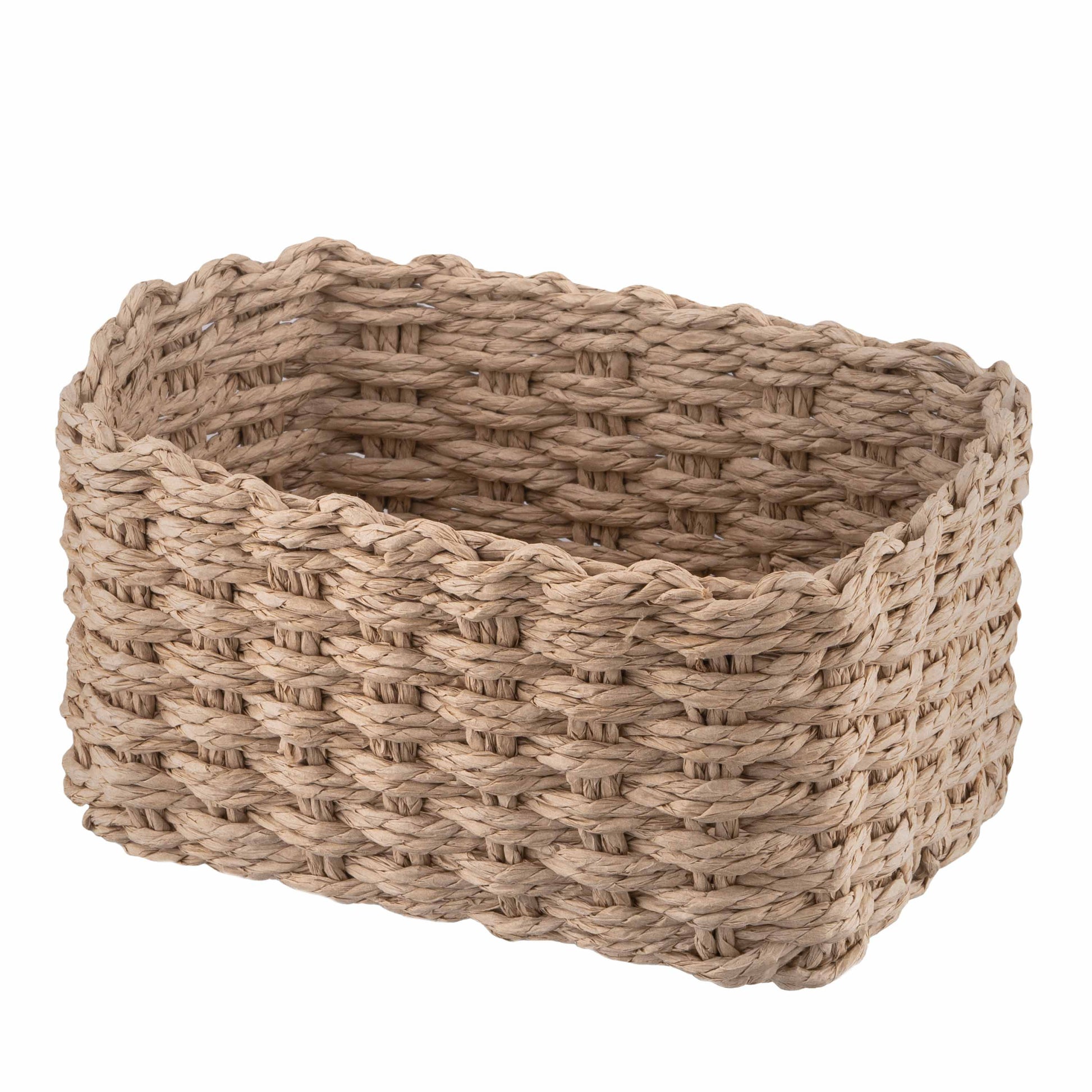 ARDESTO Set of wicker storage baskets Prestigio (3.3/2.2/1.4l), 3 items, paper twine, beige 767637180559