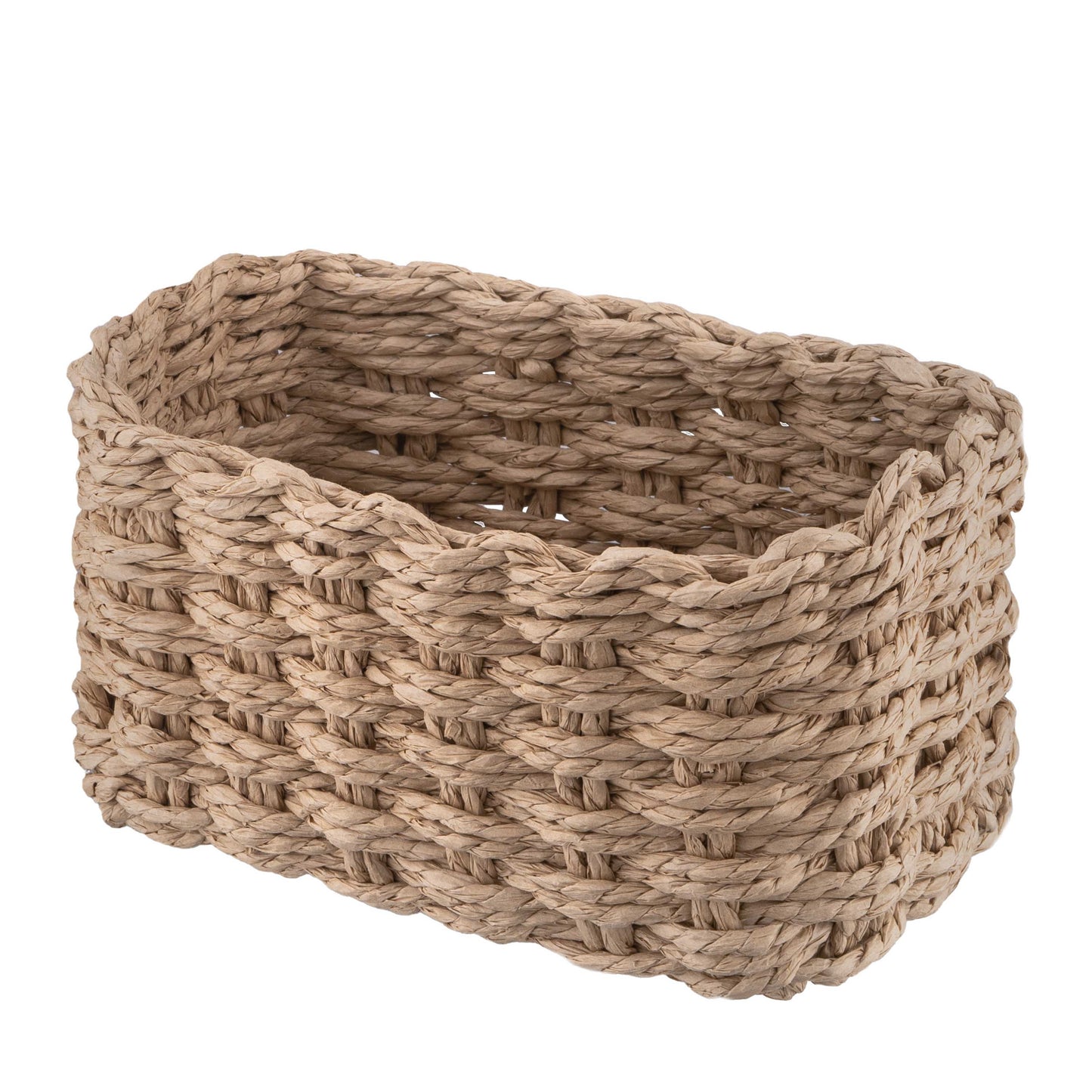 ARDESTO Set of wicker storage baskets Prestigio (3.3/2.2/1.4l), 3 items, paper twine, beige 767637180559