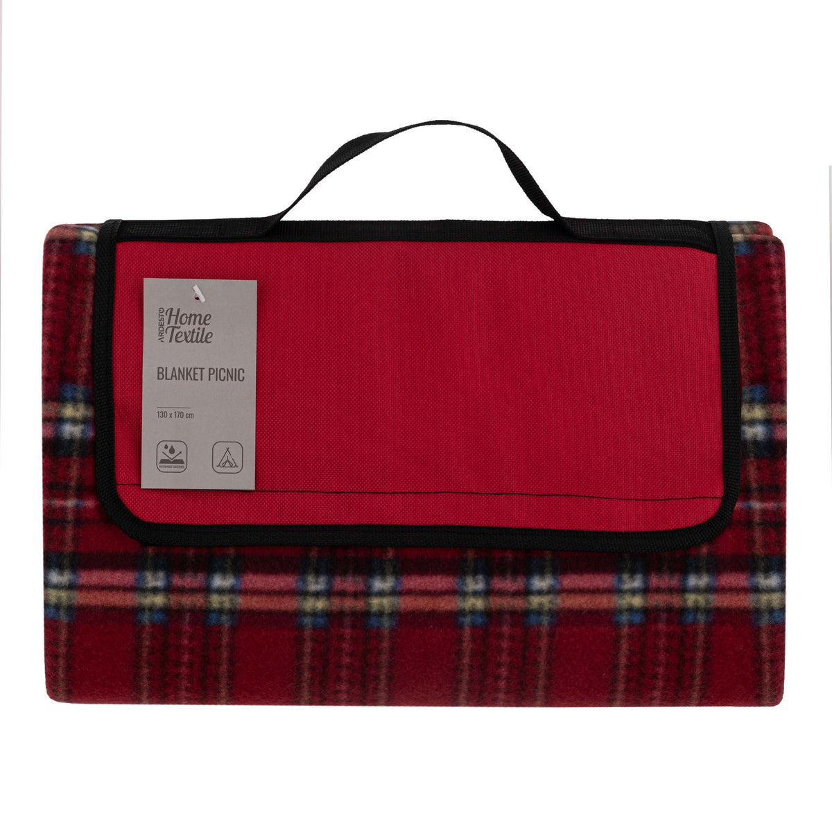 Ardesto Blanket Picnic 130х170cm, 100% polyester, red tartan