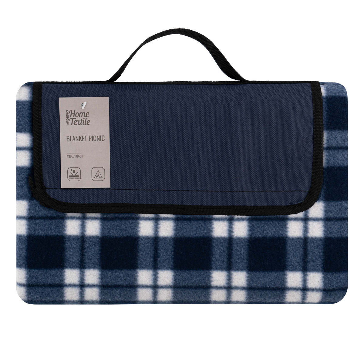 Ardesto Blanket Picnic 130х170cm, 100% polyester, blue tartan