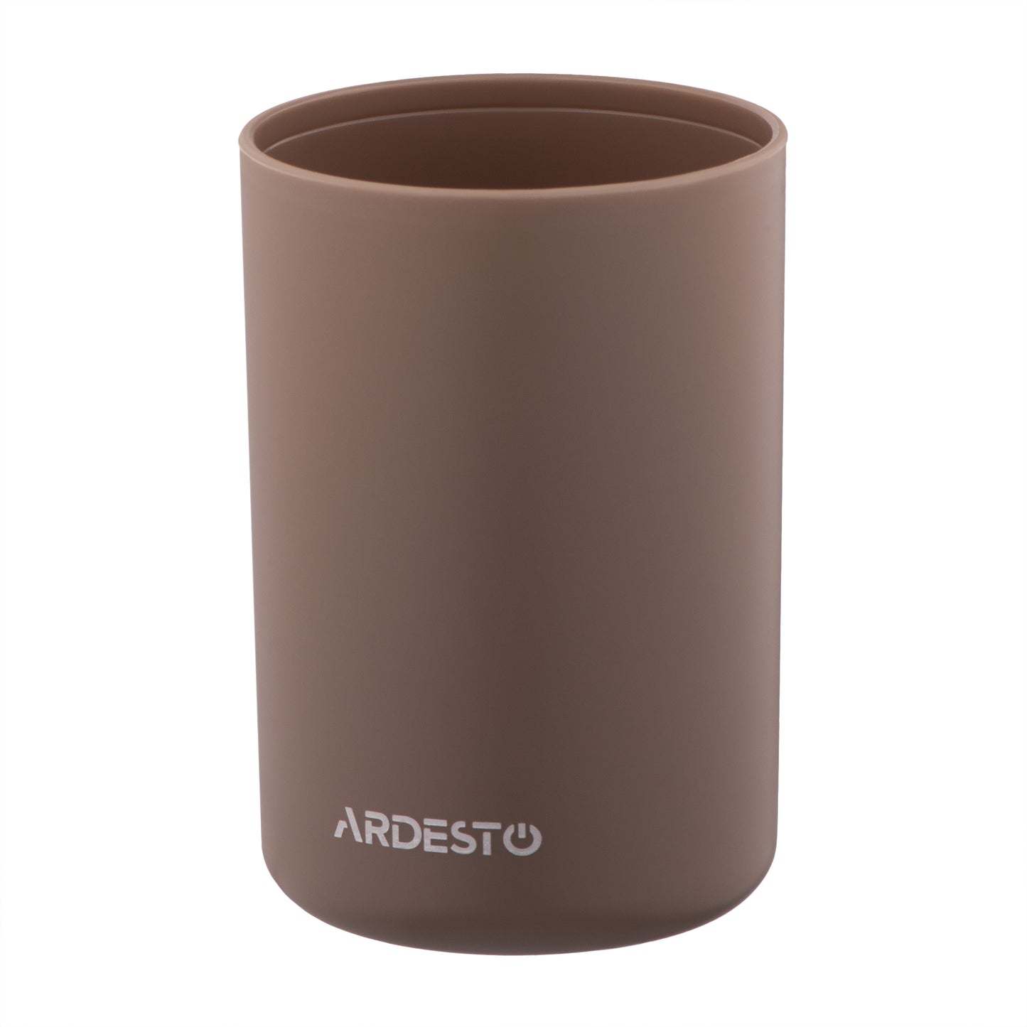 ARDESTO Bathroom set Minimalism 360ml, 3 items, polypropylene, bamboo, taupe 767637180719