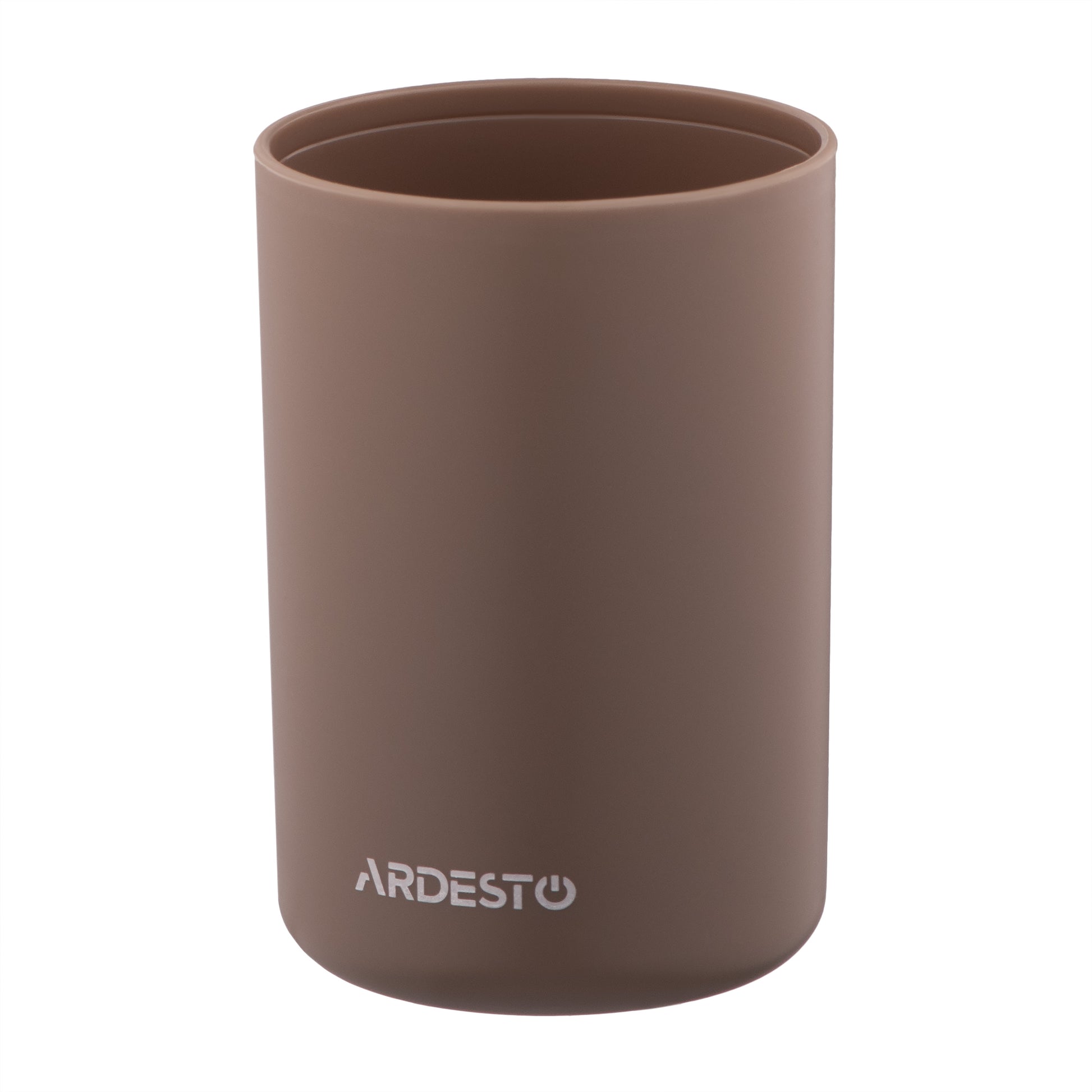 ARDESTO Bathroom set Minimalism 360ml, 3 items, polypropylene, bamboo, taupe 767637180719