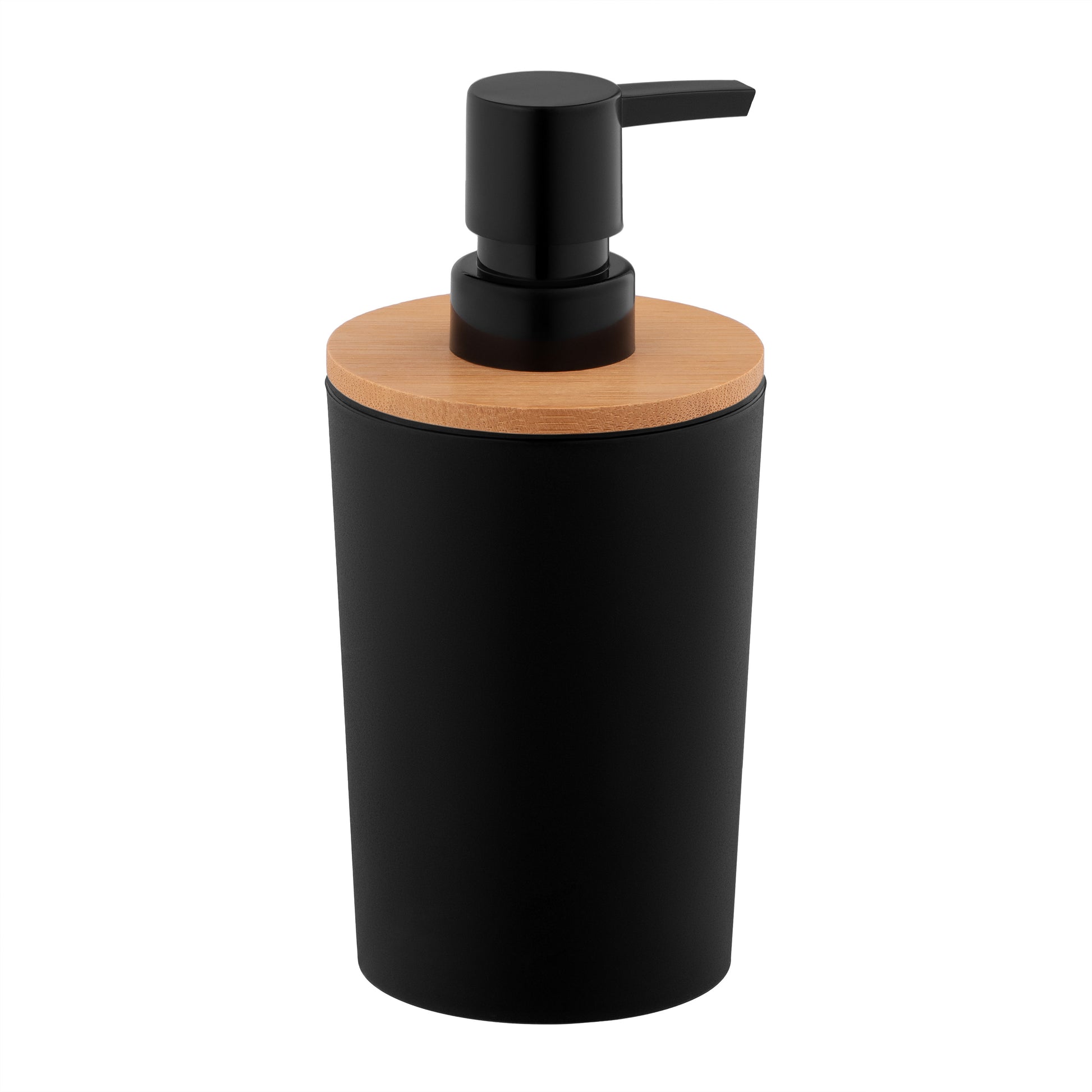 Ardesto Soap dispenser Minimalism 380ml, polypropylene, bamboo, black