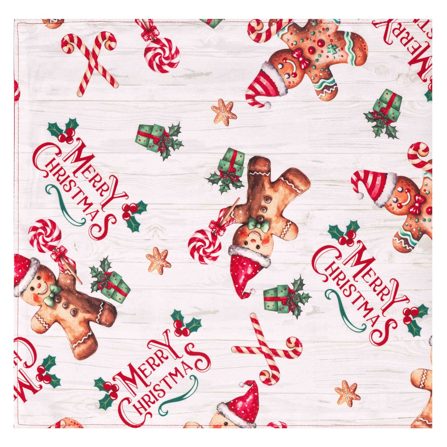 Ardesto Runner Christmas Gingerbread 33х137cm, 100% polyester, red