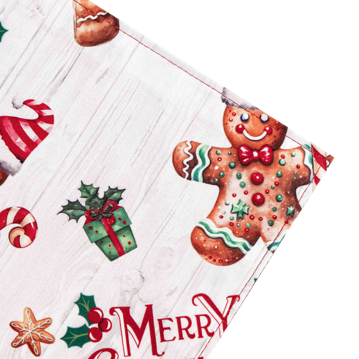 Ardesto Runner Christmas Gingerbread 33х137cm, 100% polyester, red