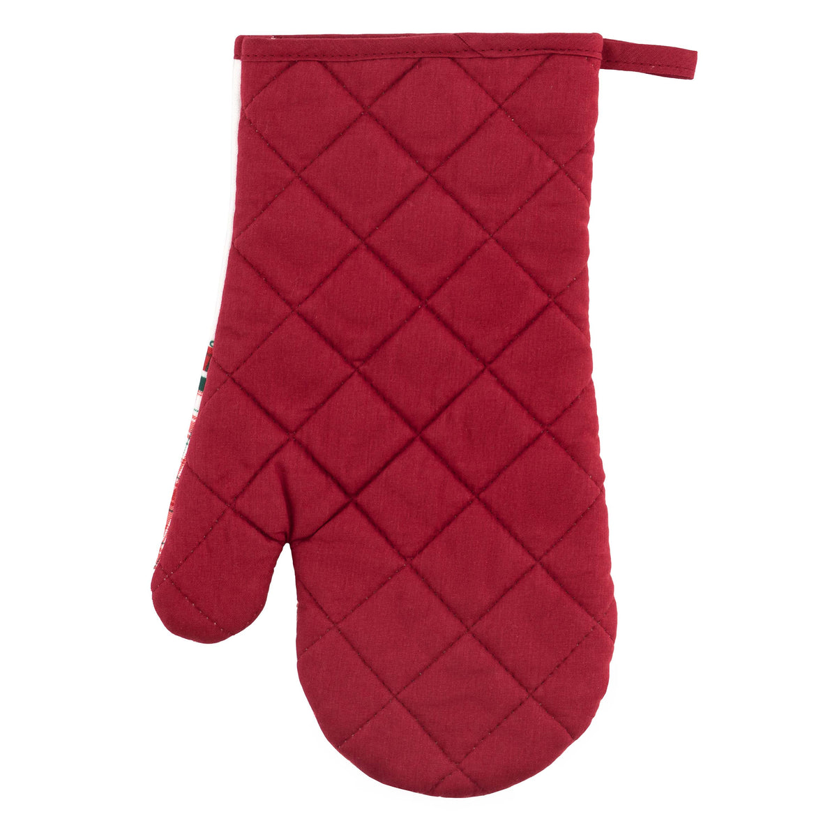 Ardesto Oven mitten Christmas Tree 18х30cm, 100% polyester (front), 100% cotton (back), green