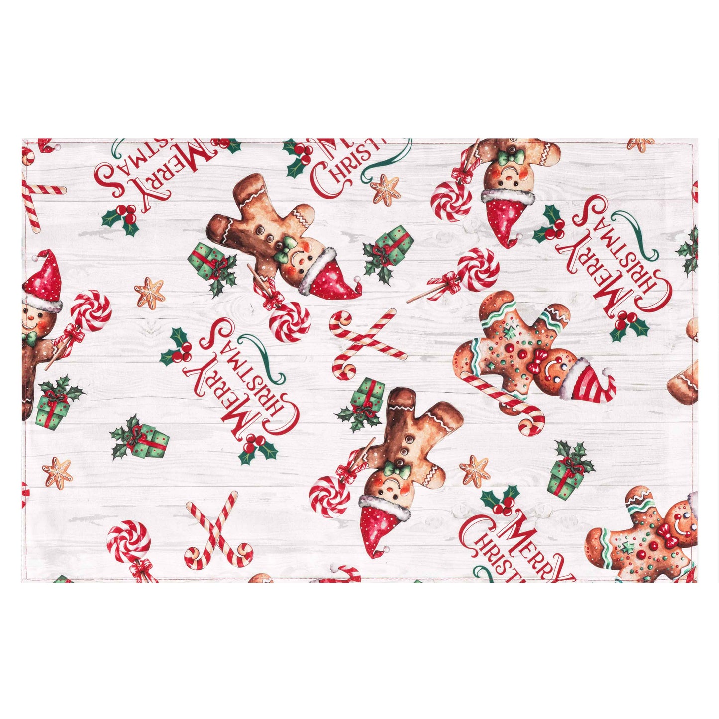 Ardesto Serving napkin Christmas Gingerbread 30х45cm, 100% polyester, red