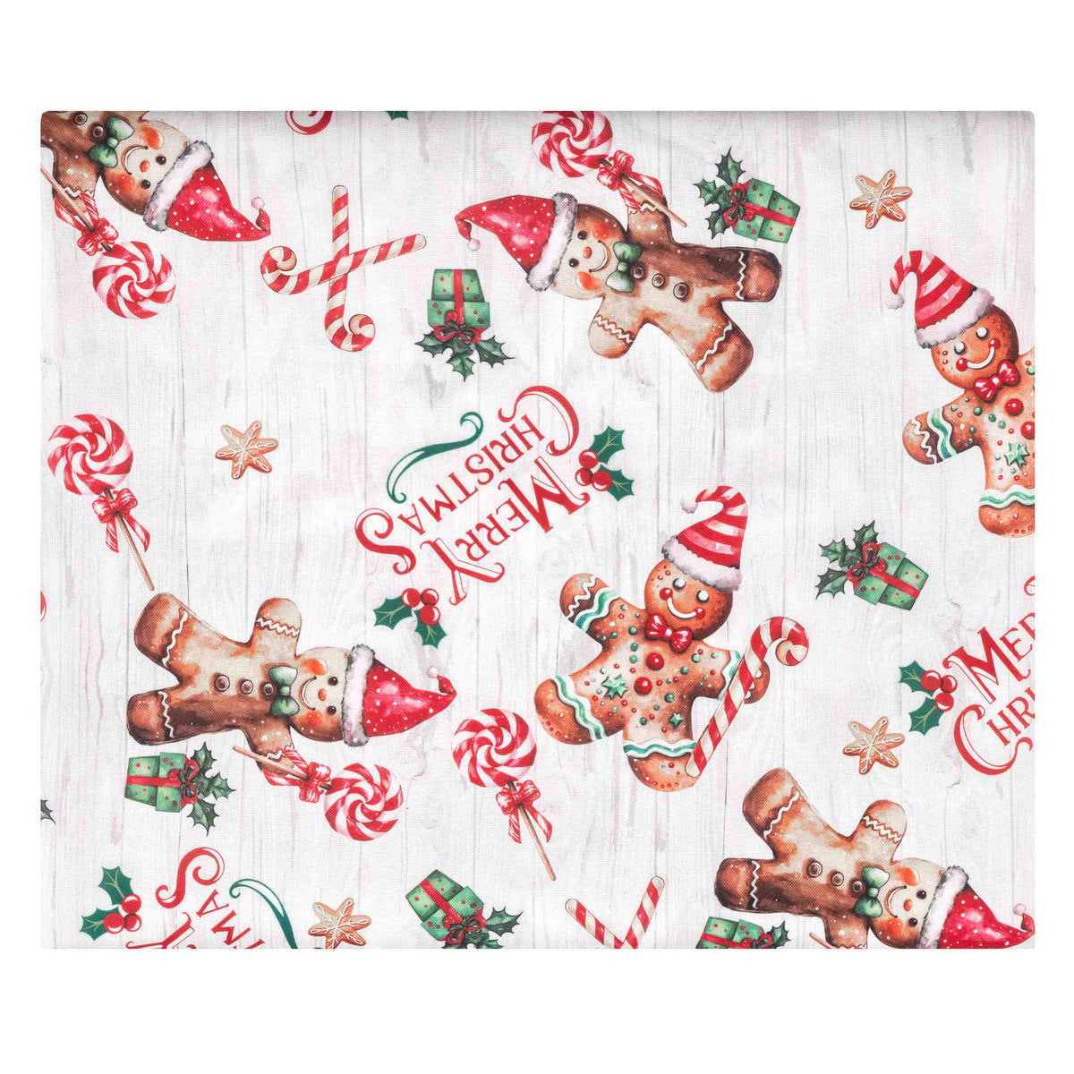 Ardesto Tablecloth Christmas Gingerbread 120х140cm, 100% polyester, red