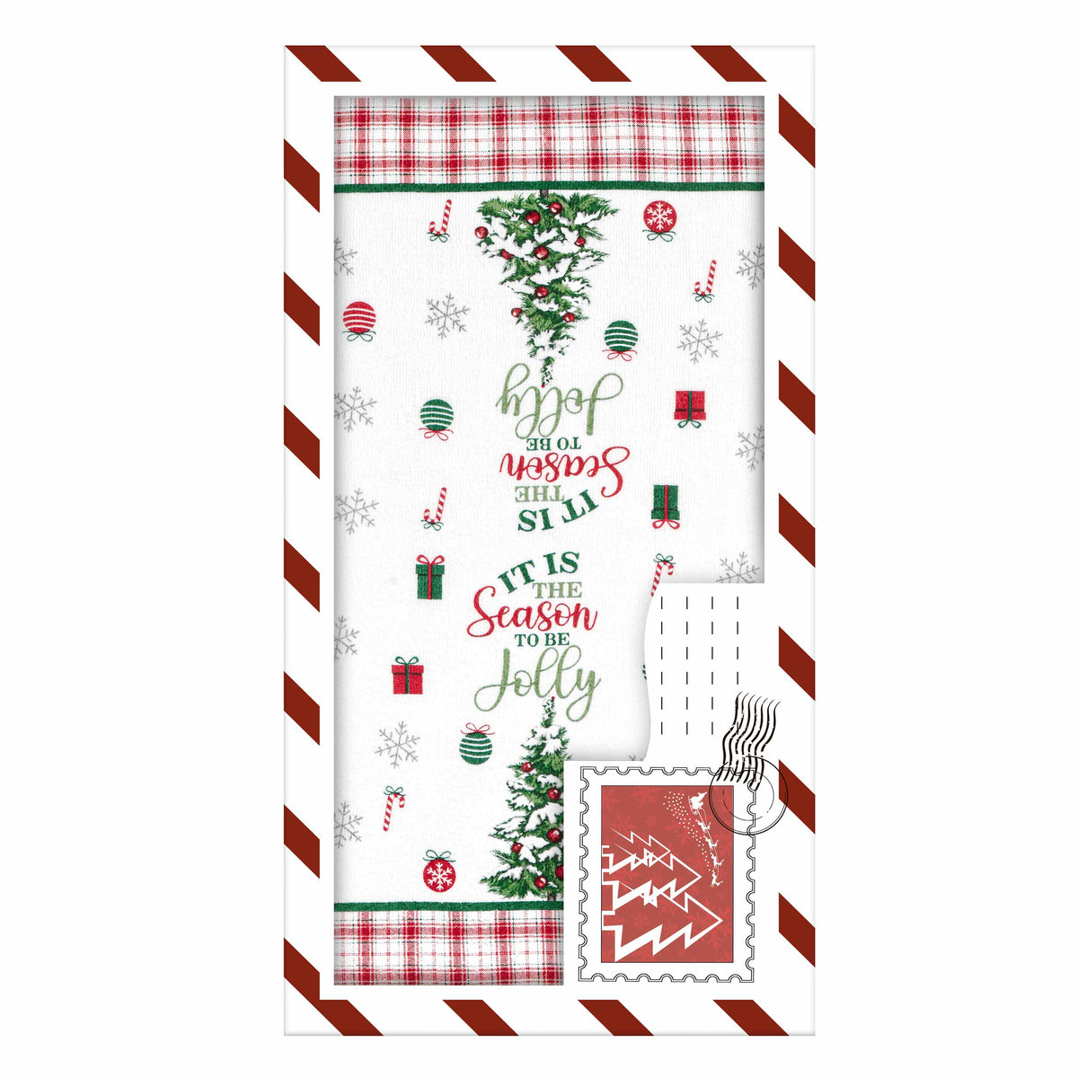 Ardesto Gift set of towels in a box Christmas Tree 38х63cm, 2pcs, 100% cotton, green