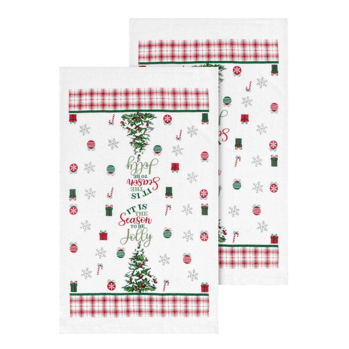Ardesto Kitchen towel set Christmas Tree 38х63cm, 2pcs, 100% cotton, green
