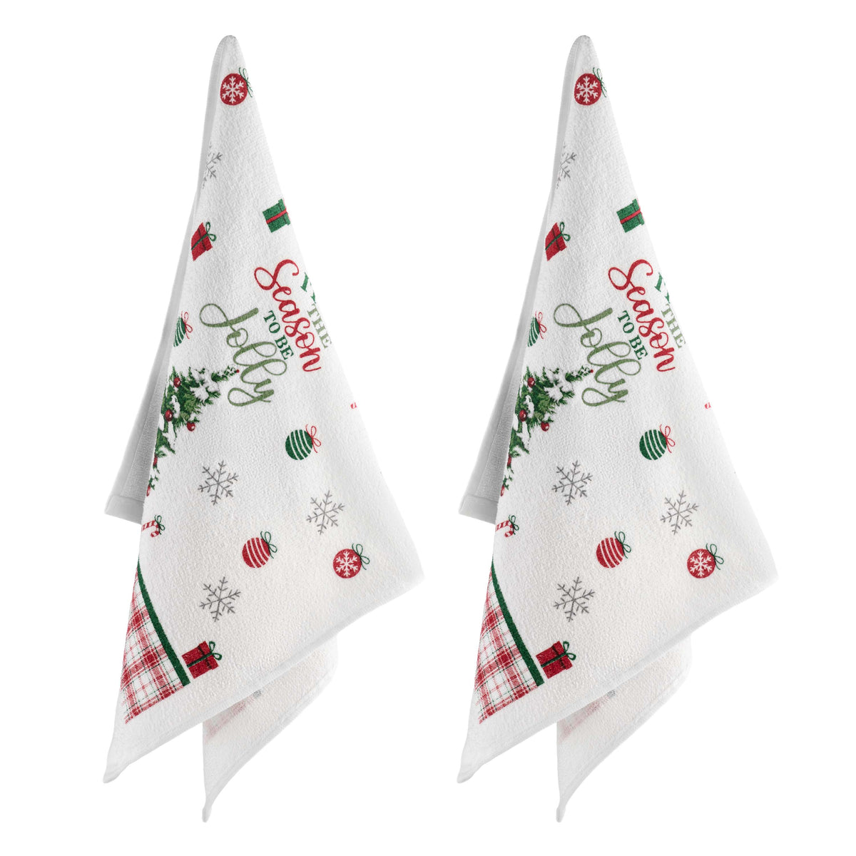 Ardesto Gift set of towels in a box Christmas Tree 38х63cm, 2pcs, 100% cotton, green